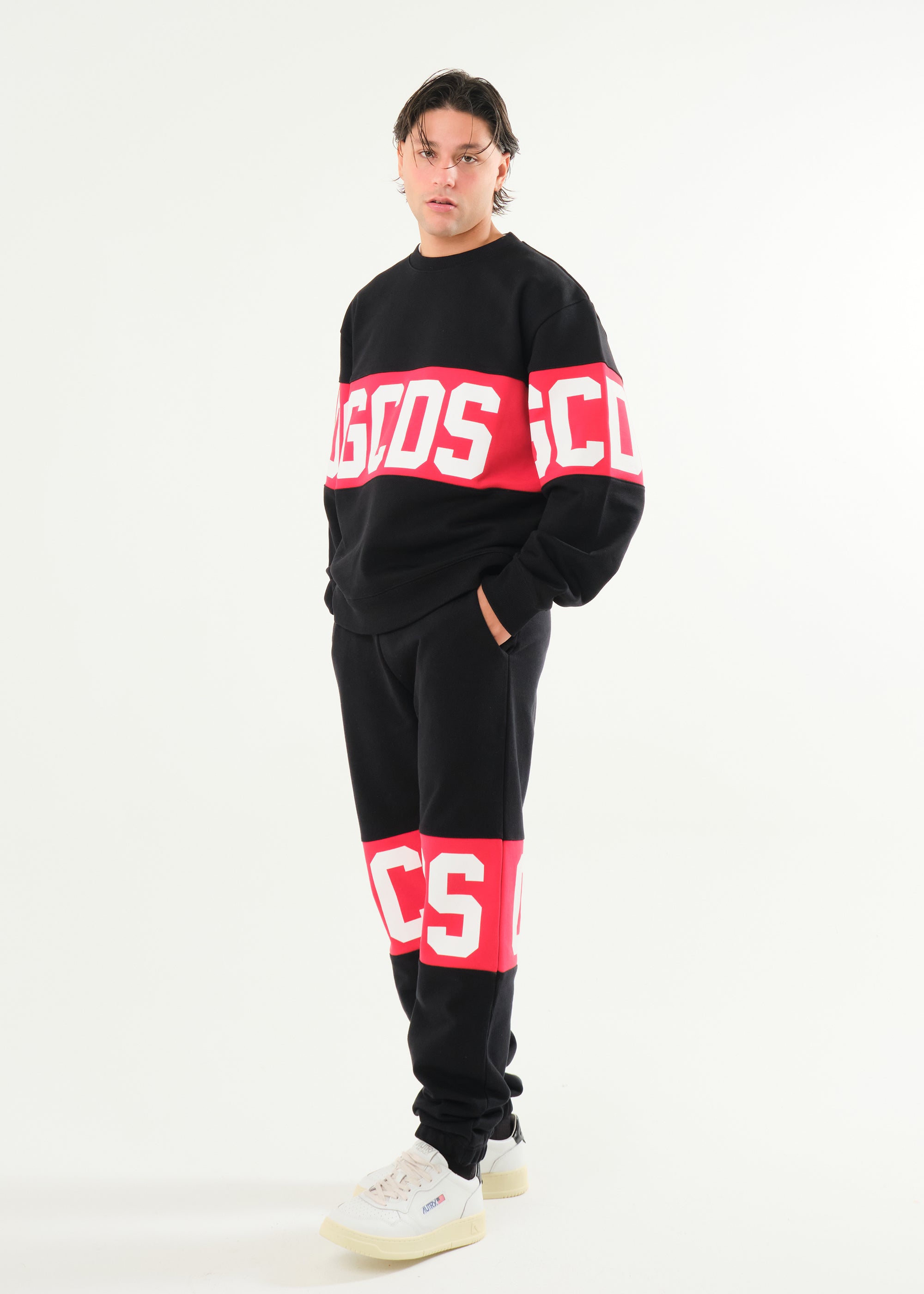 Felpa basic girocollo