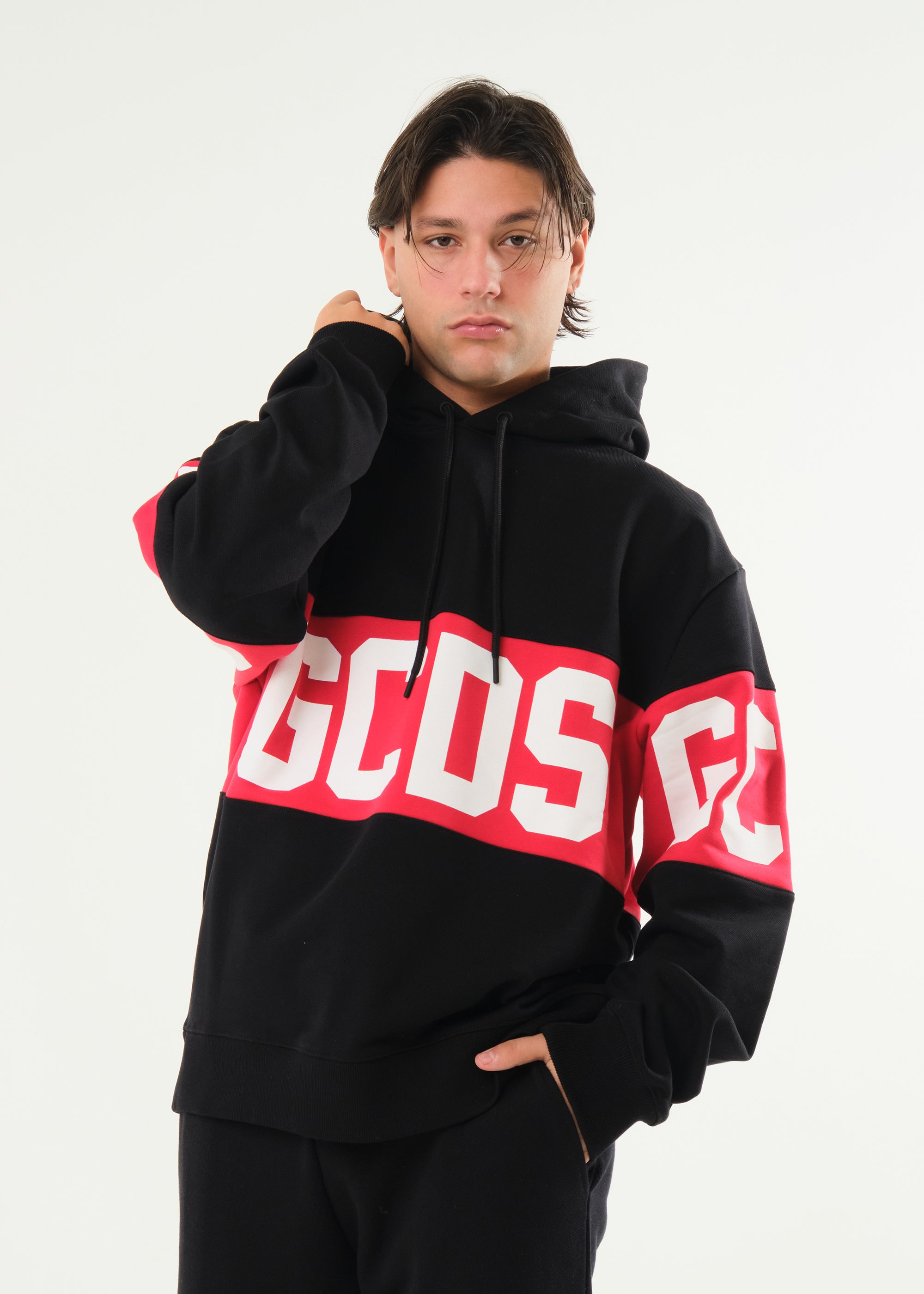 Felpa basic con cappuccio