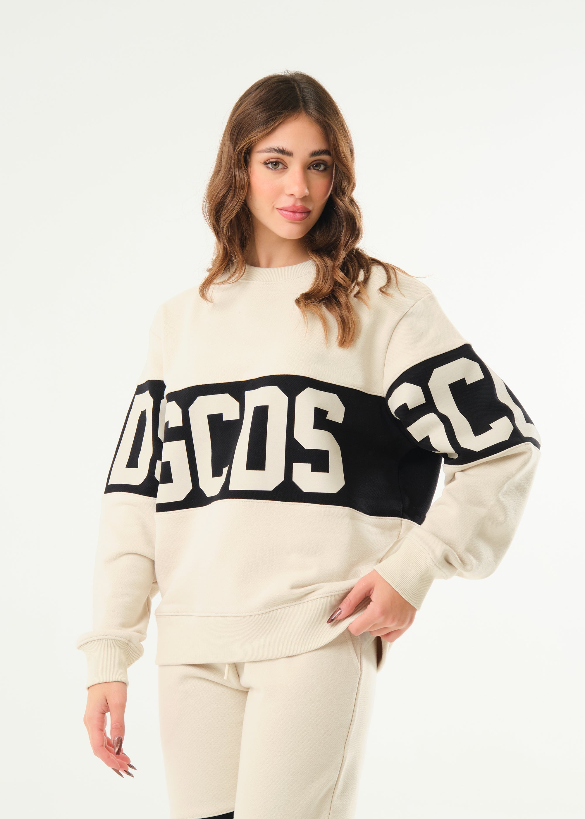 Felpa basic girocollo