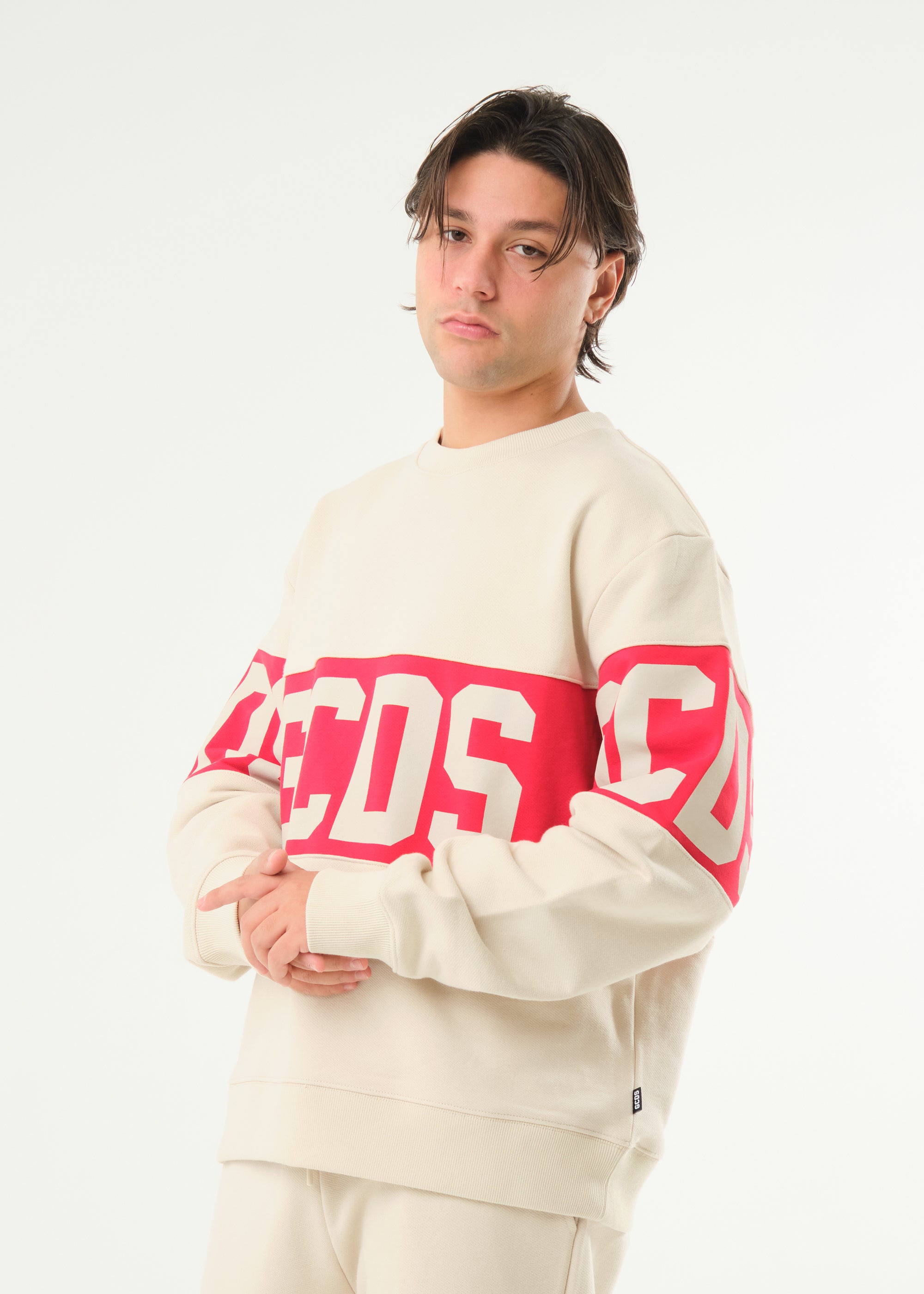 Felpa basic girocollo