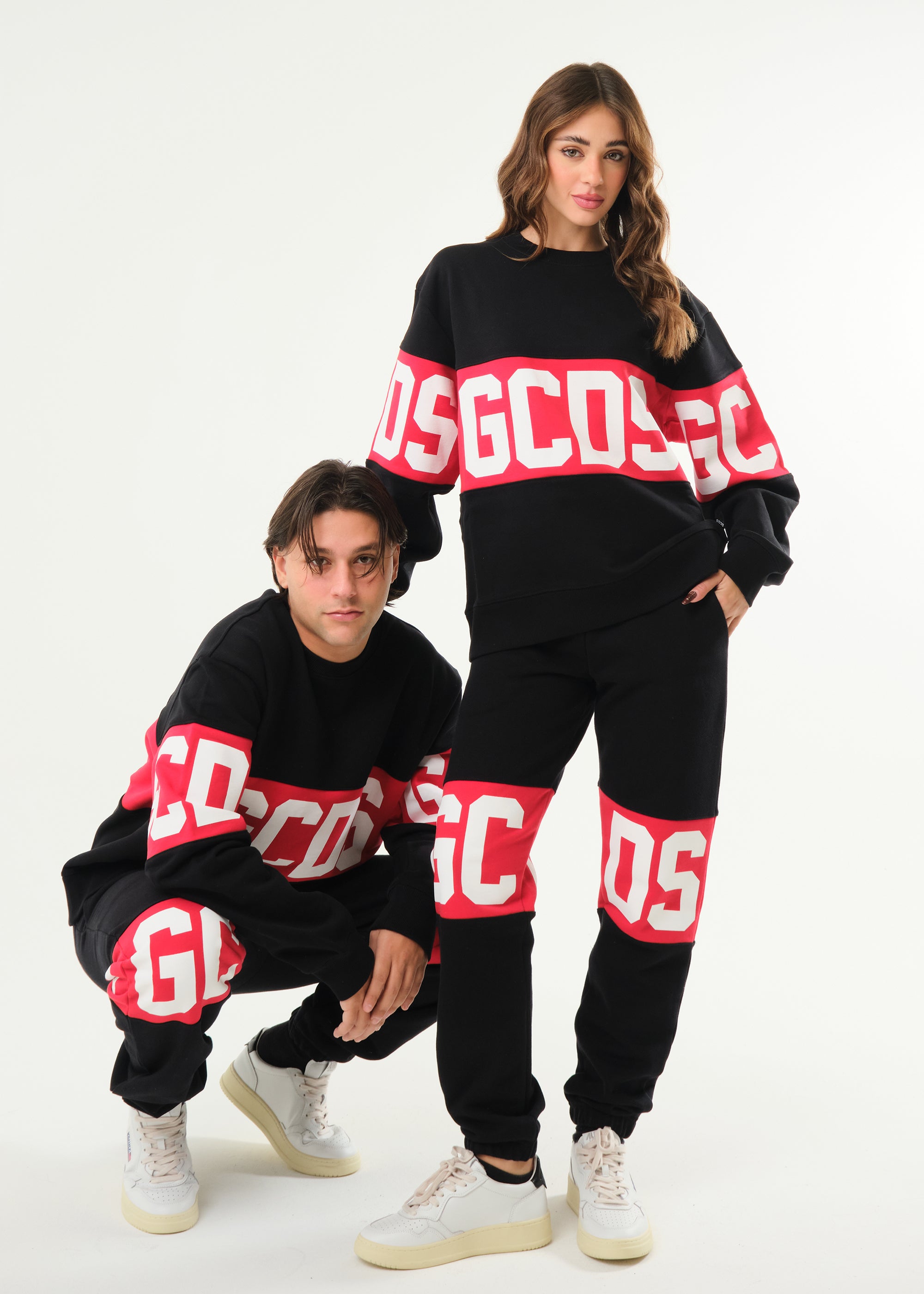 Felpa basic girocollo