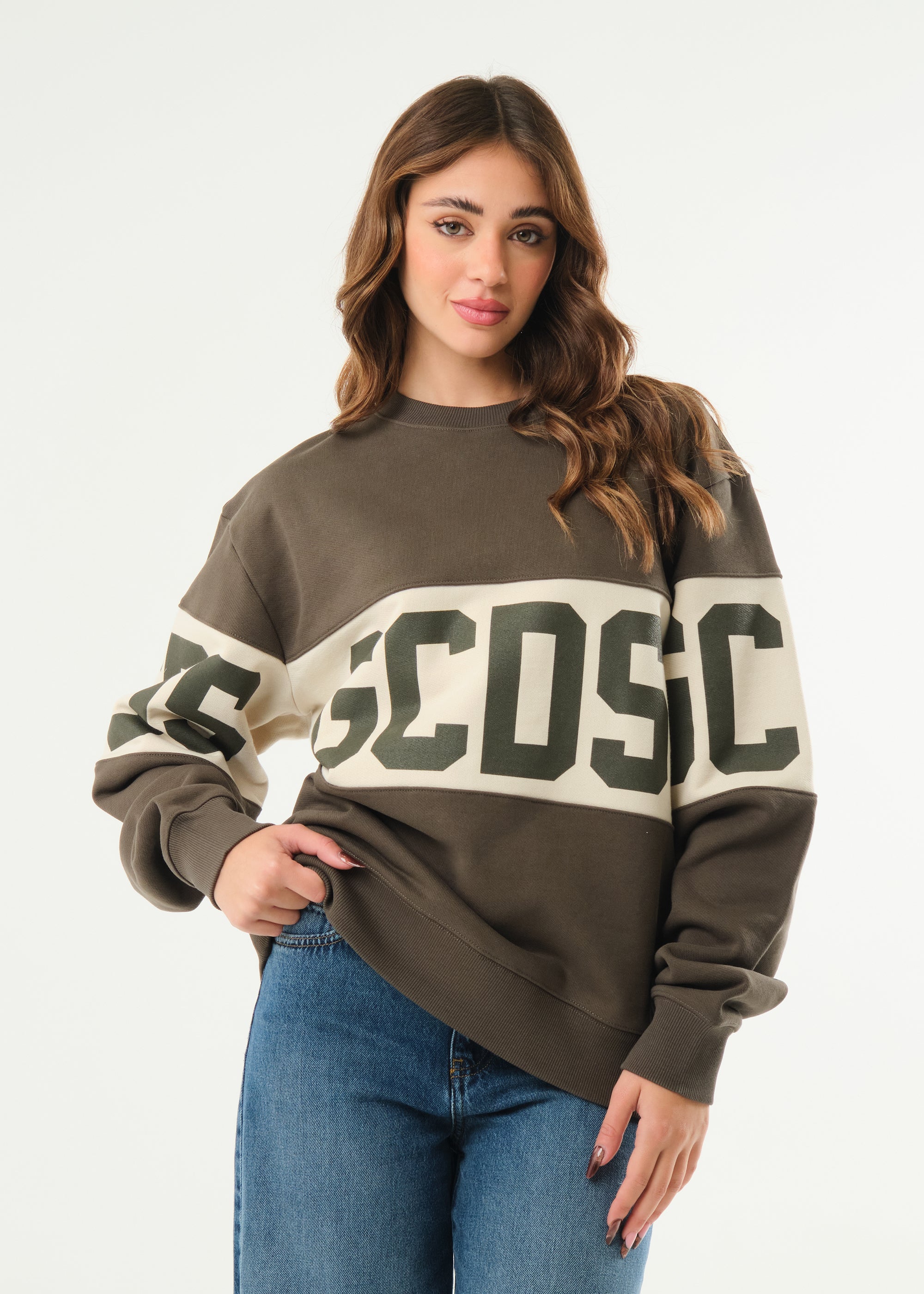 Felpa basic girocollo