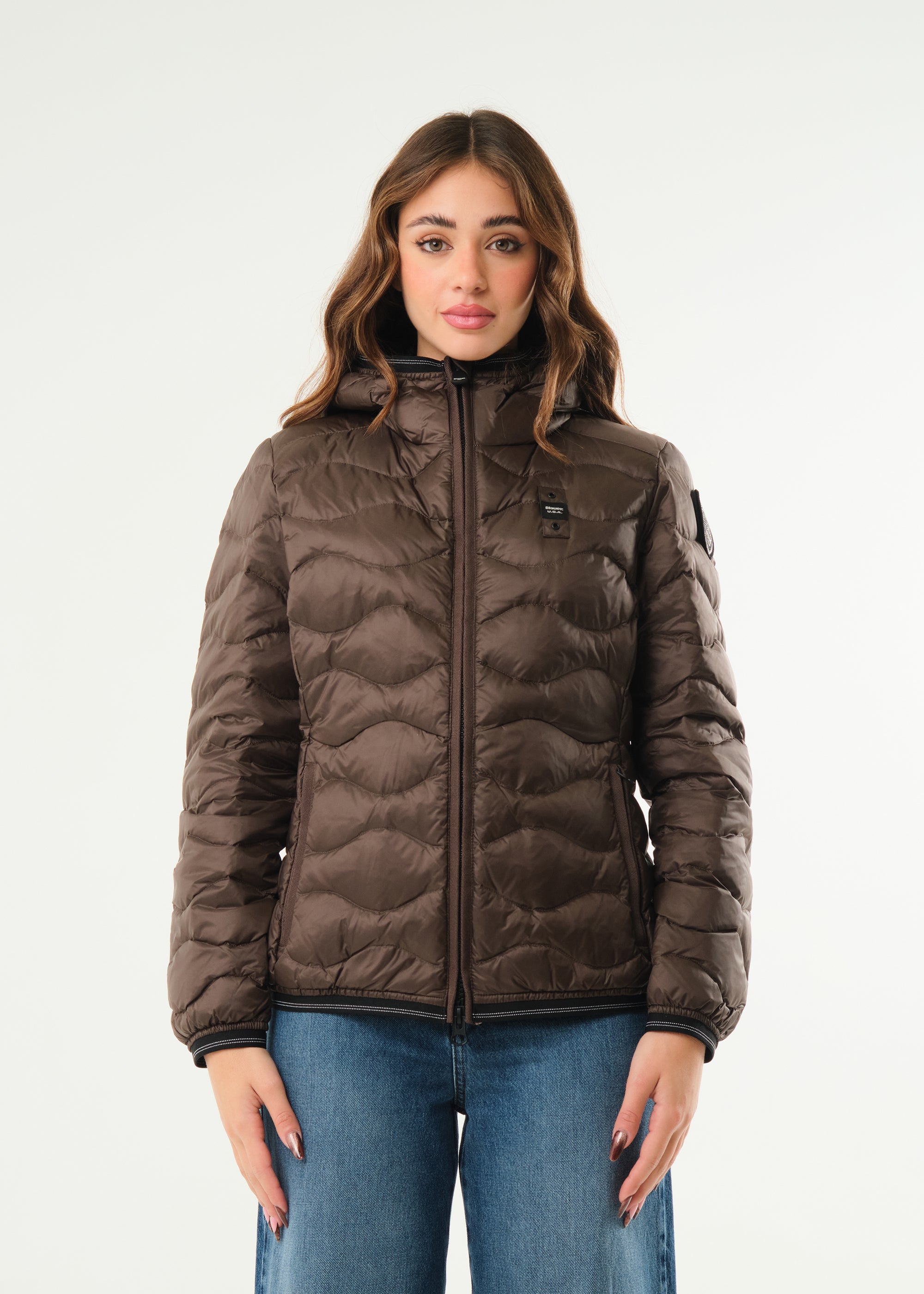 Piumino ad onde Camelia