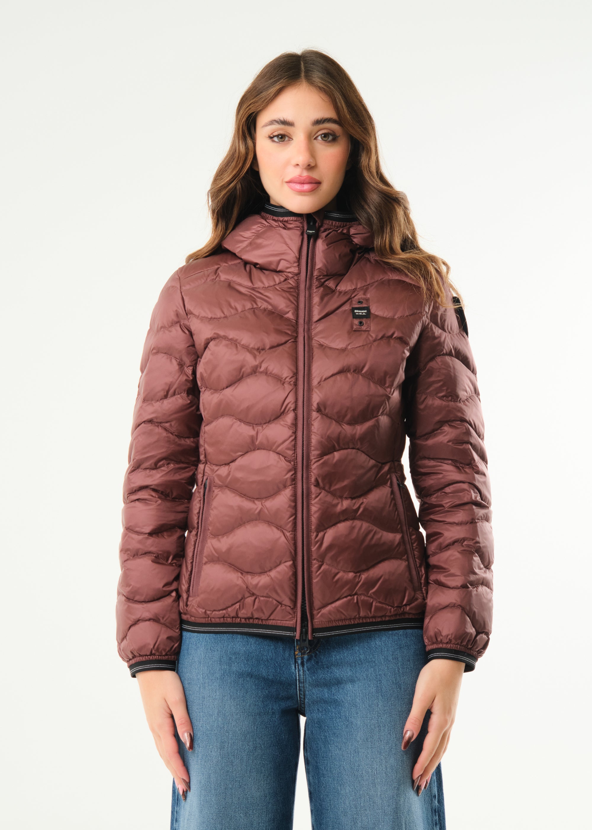 Piumino ad onde Camelia