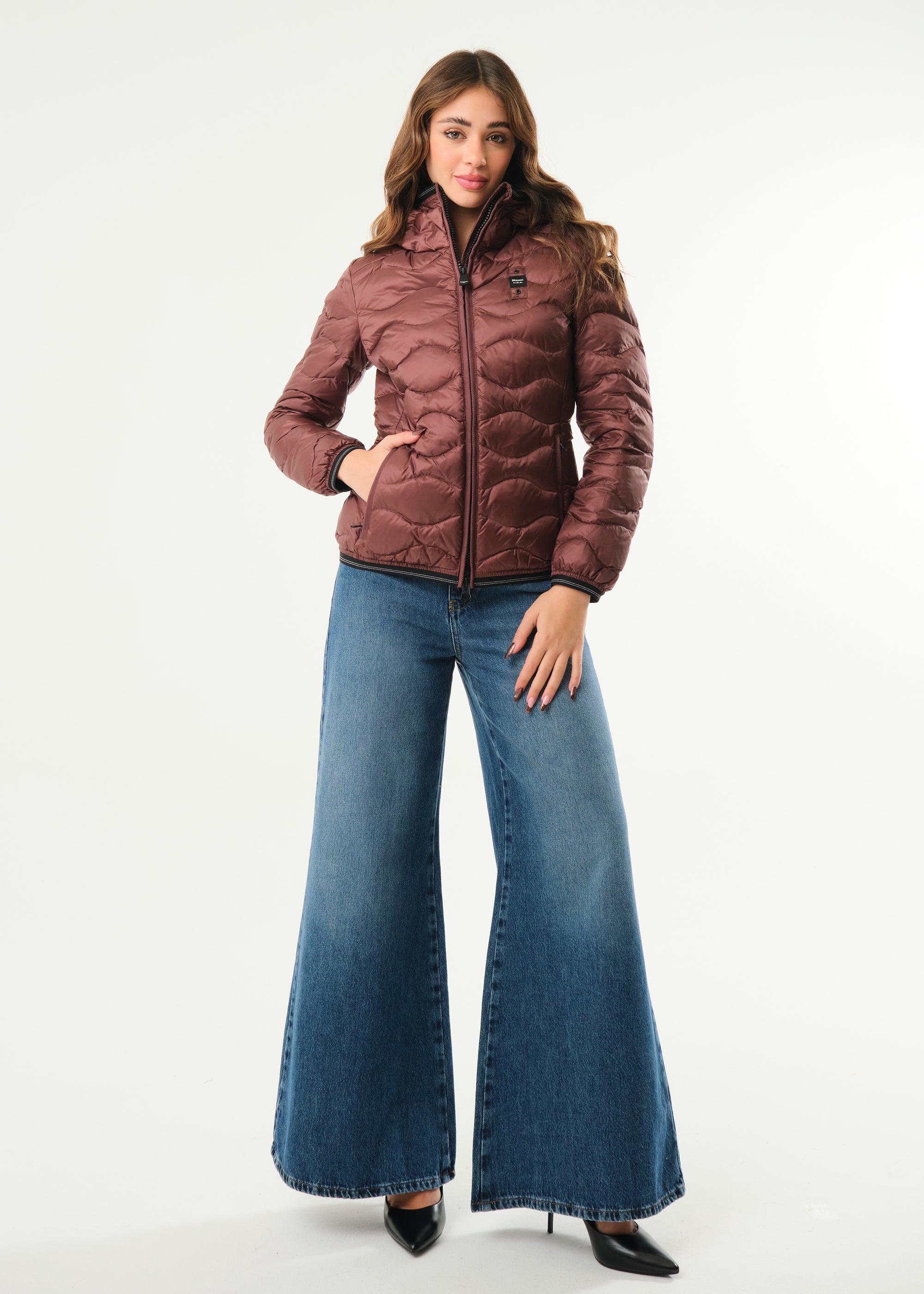 Piumino ad onde Camelia