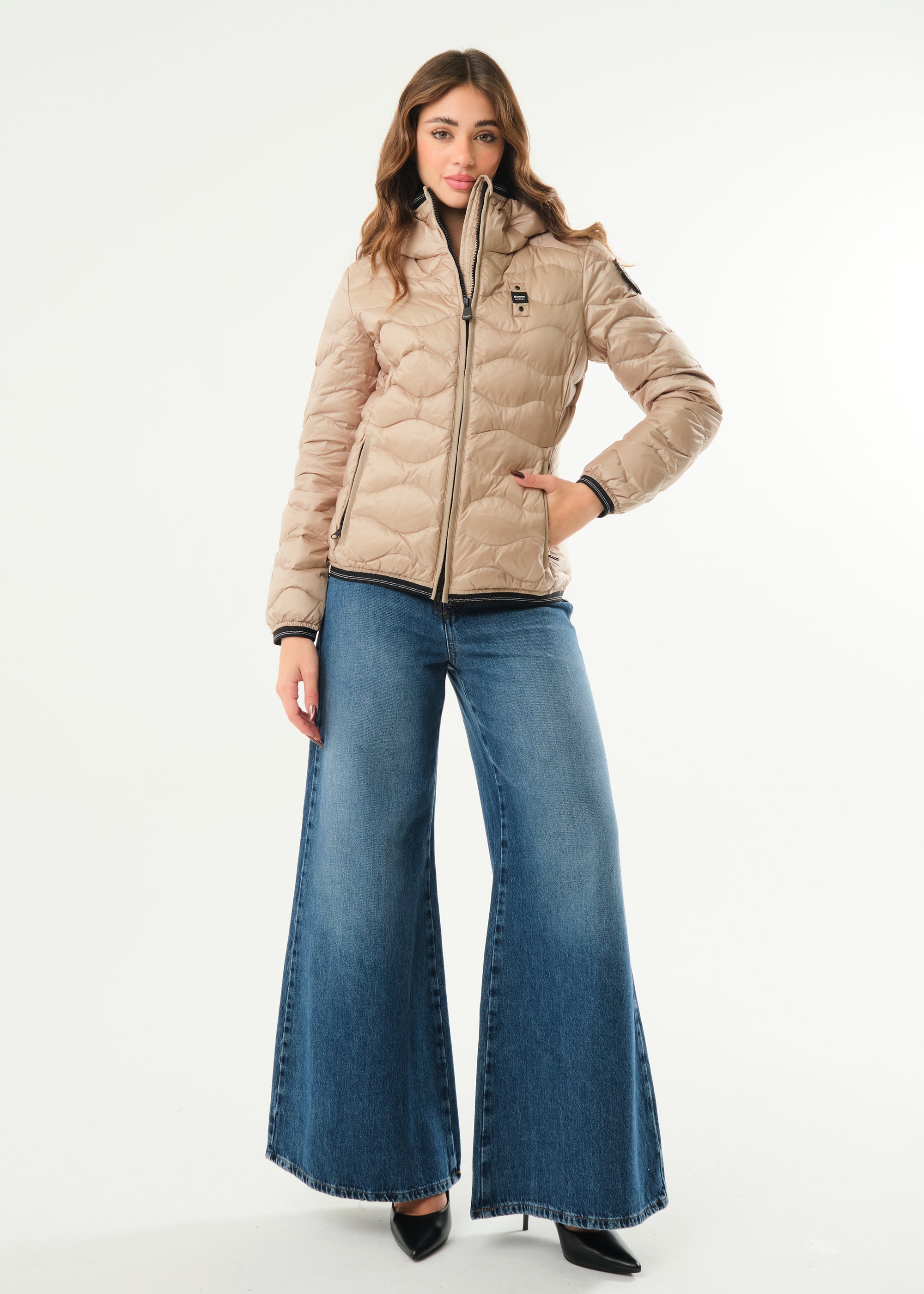 Piumino ad onde Camelia