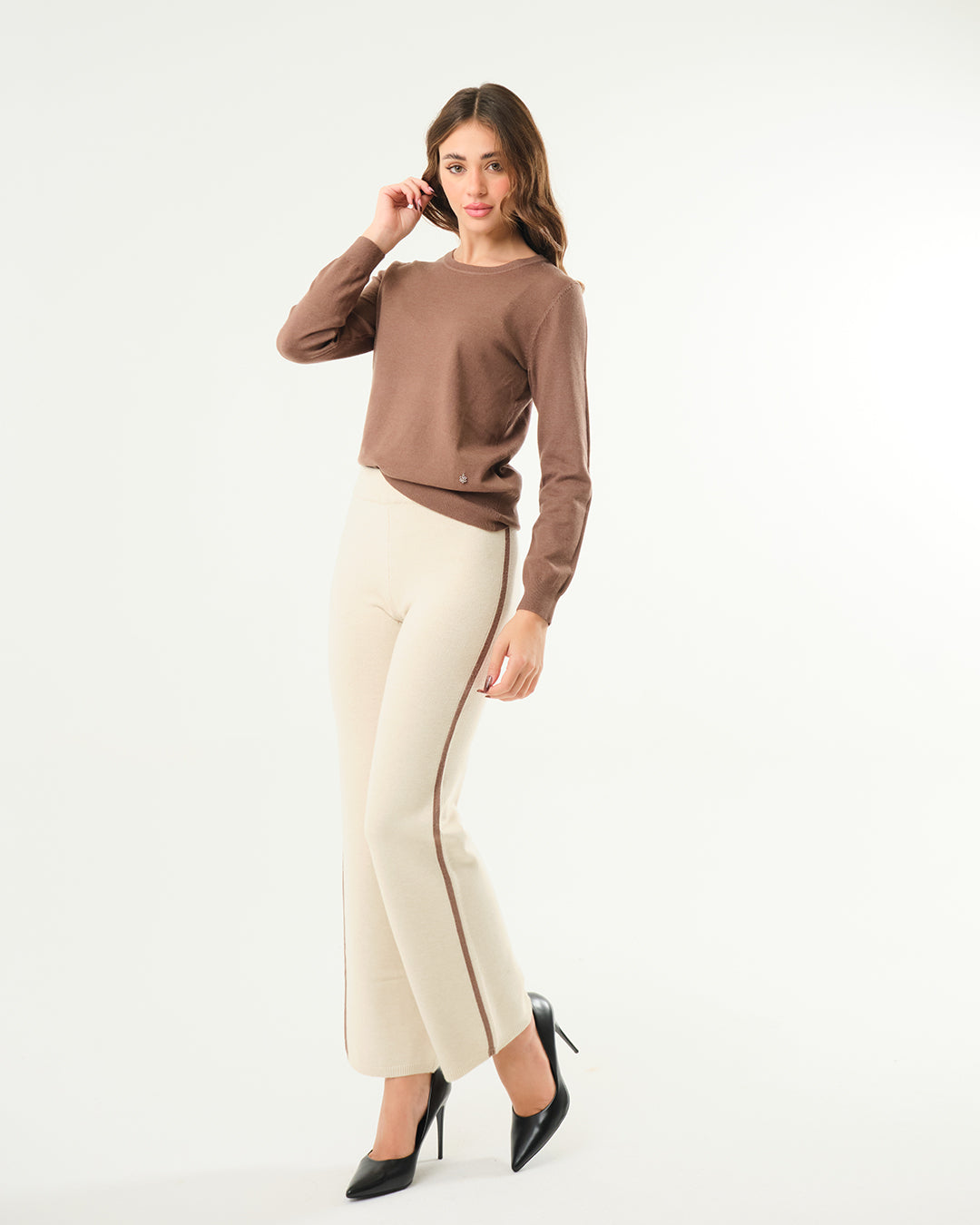 Pantalone con bande laterali