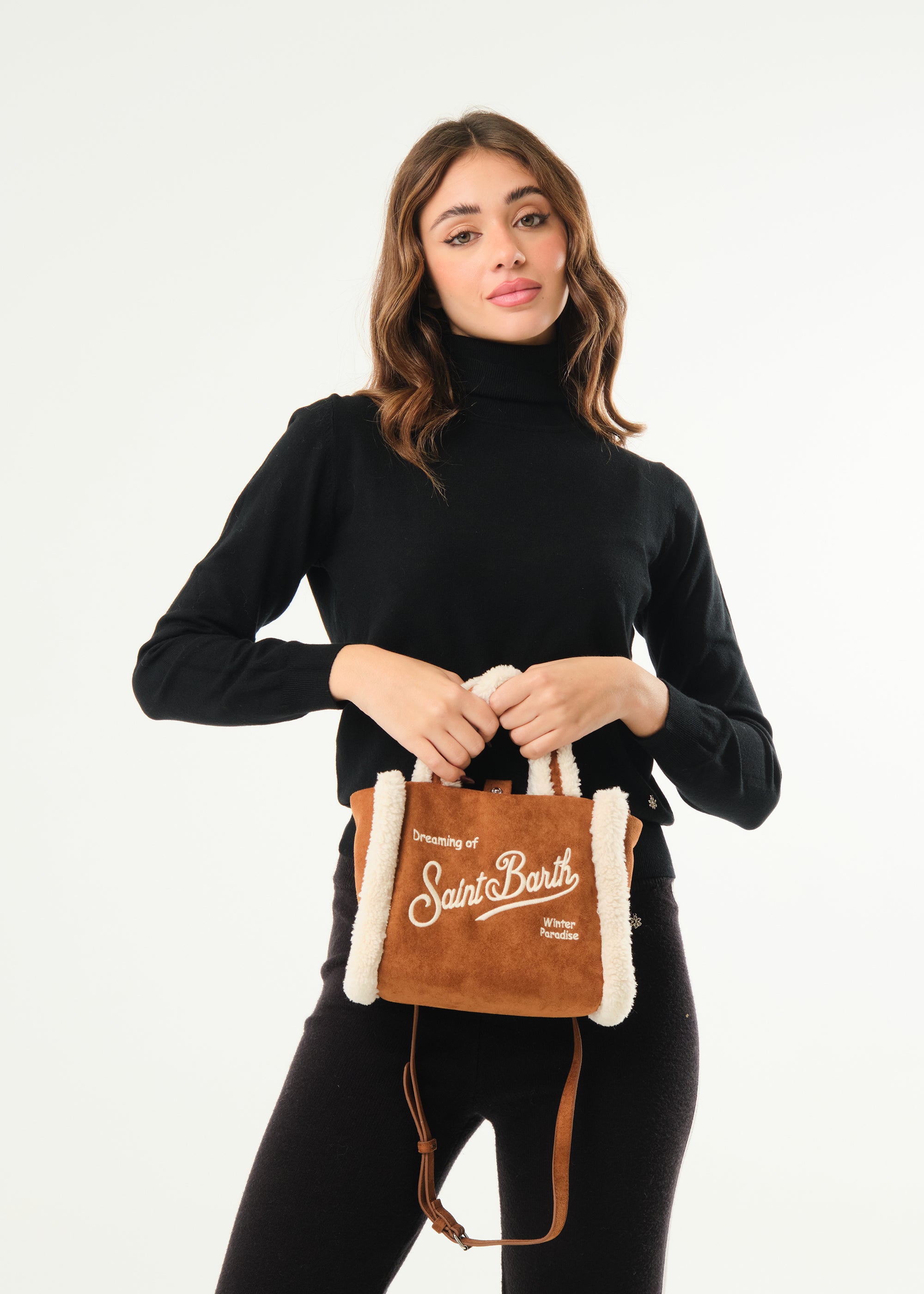 Borsa Vanity Mini Shearling