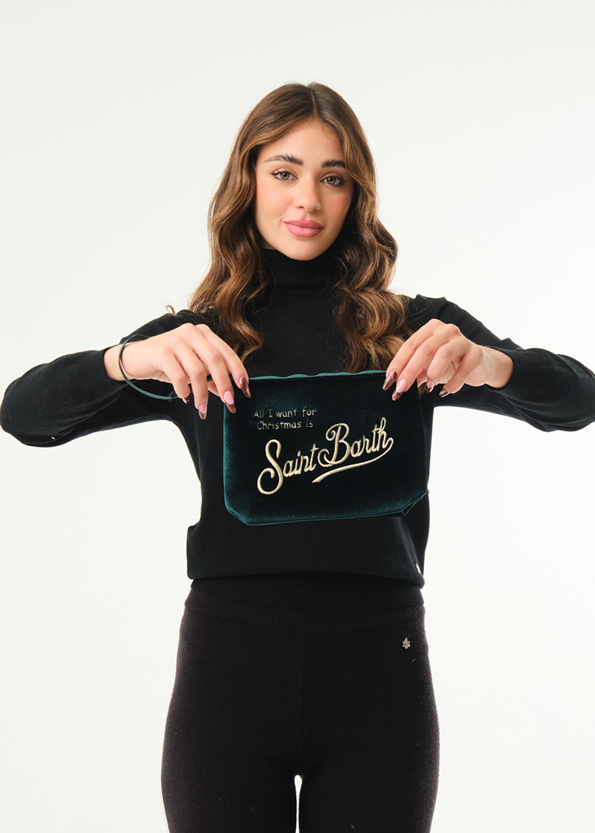 Pochette Aline Velvet Xmas