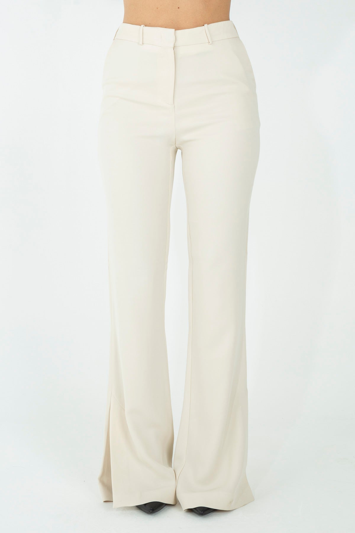 Pantalone flare in viscosa