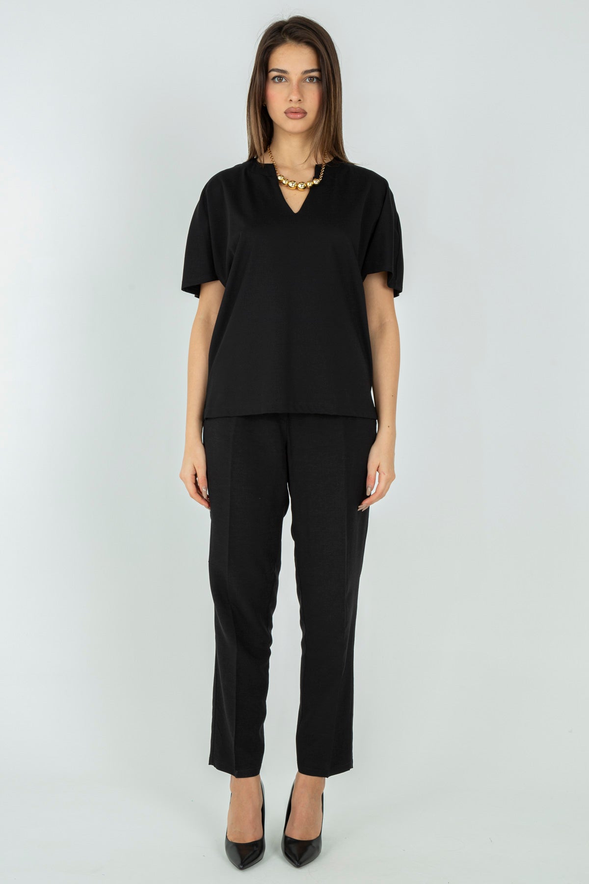 Casacca con scollo a v