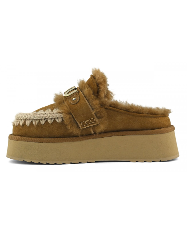 Eskimo Platform clog with strap logo COG