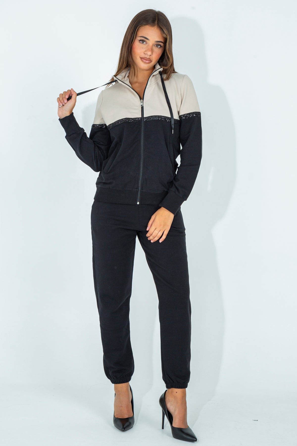 Color block tracksuit set