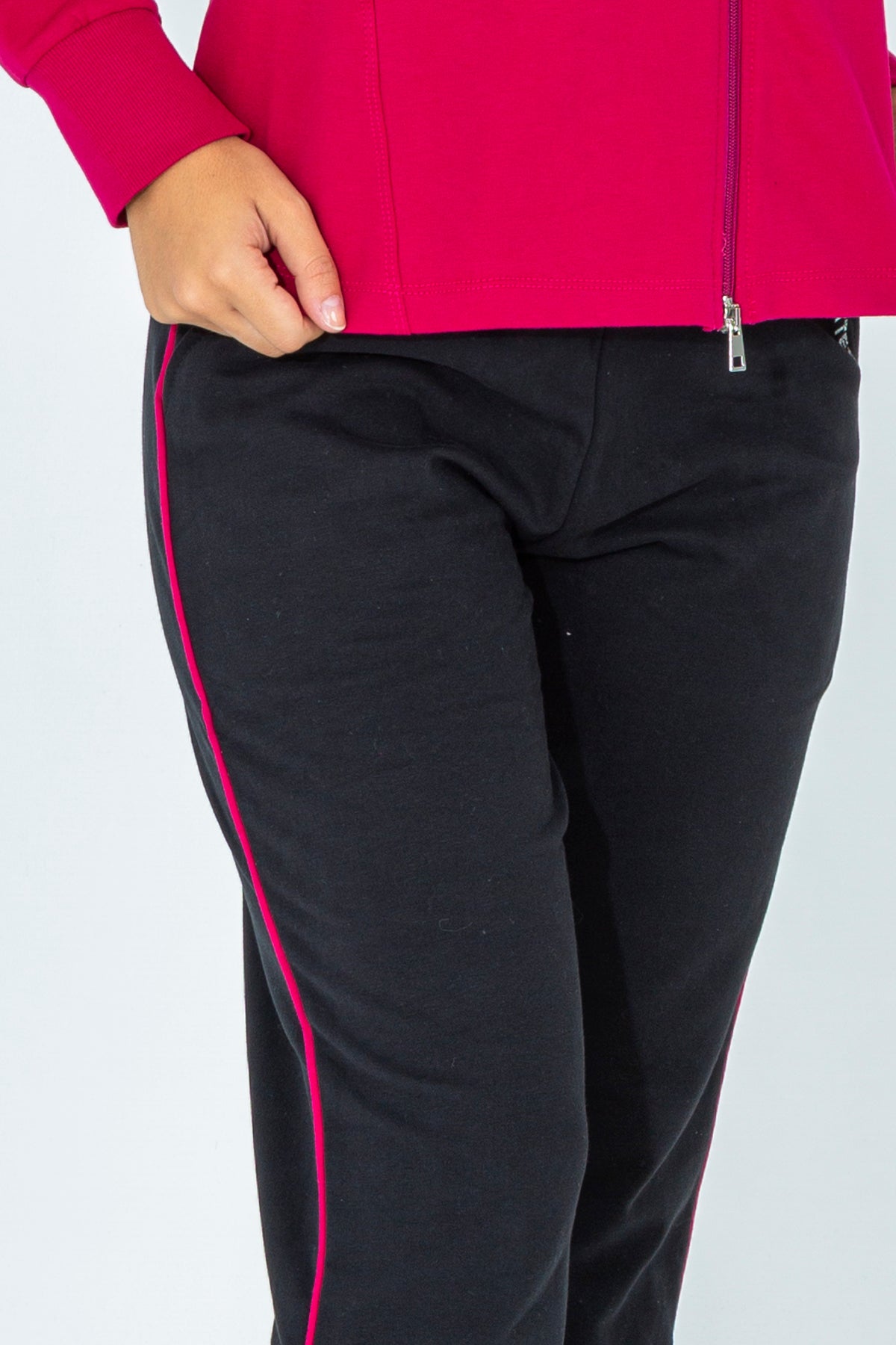 Two-tone tracksuit set