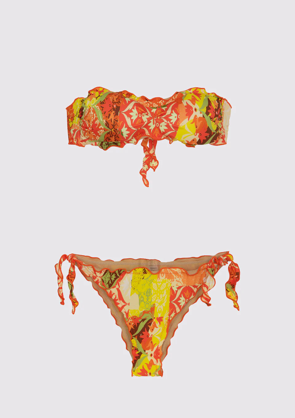 Costume bikini fascia e slip nodi brasiliano