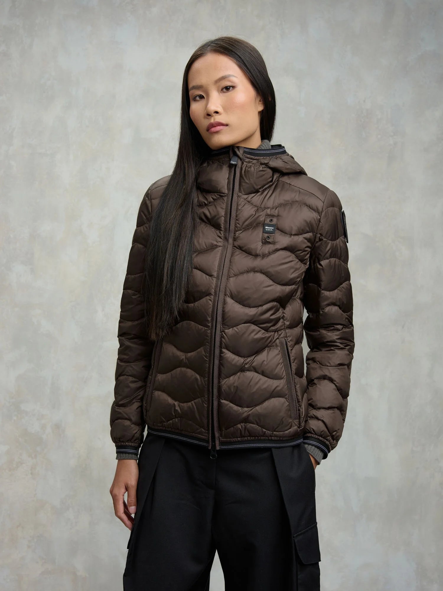 Piumino ad onde Camelia