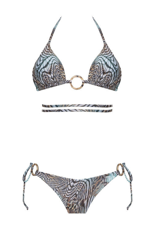 Costume bikini top triangolo e slip brasiliano