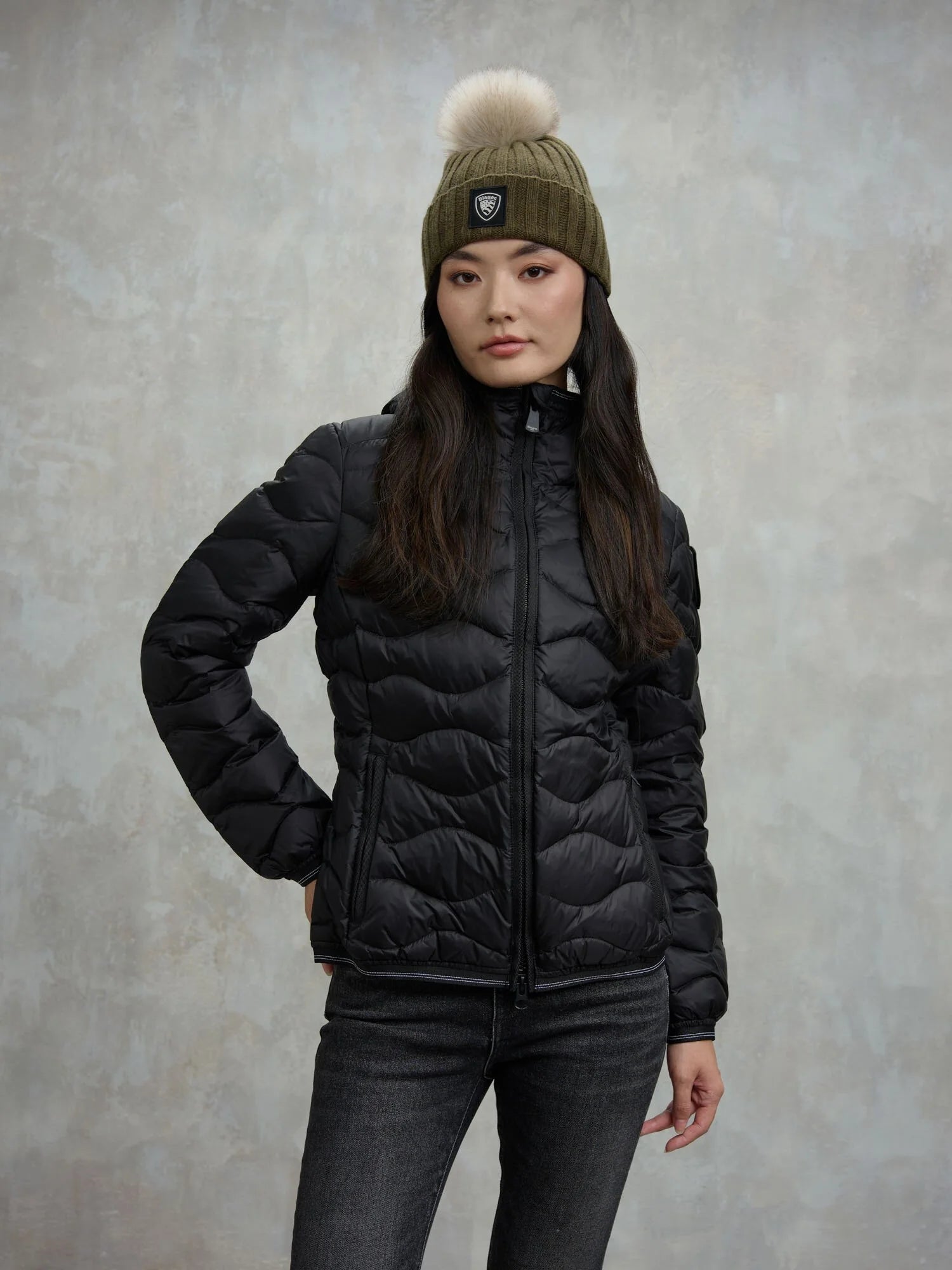 Piumino ad onde Camelia