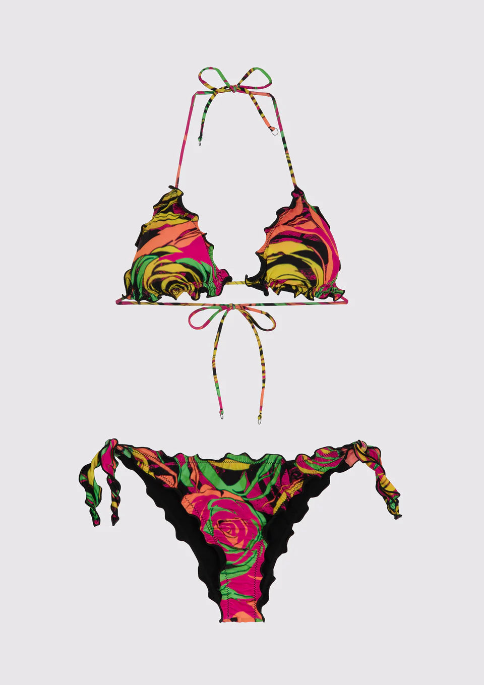 Costume bikini triangolo e slip nodi brasiliano