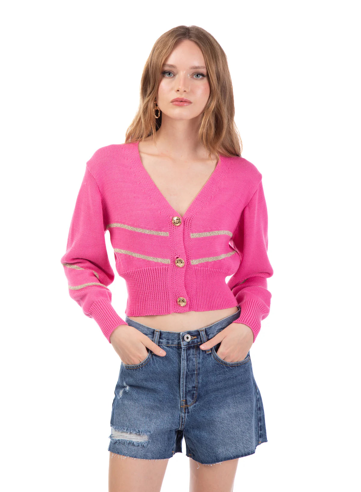 Cardigan a righe