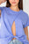 EMMA & GAIA T-shirt con nodo frontale
