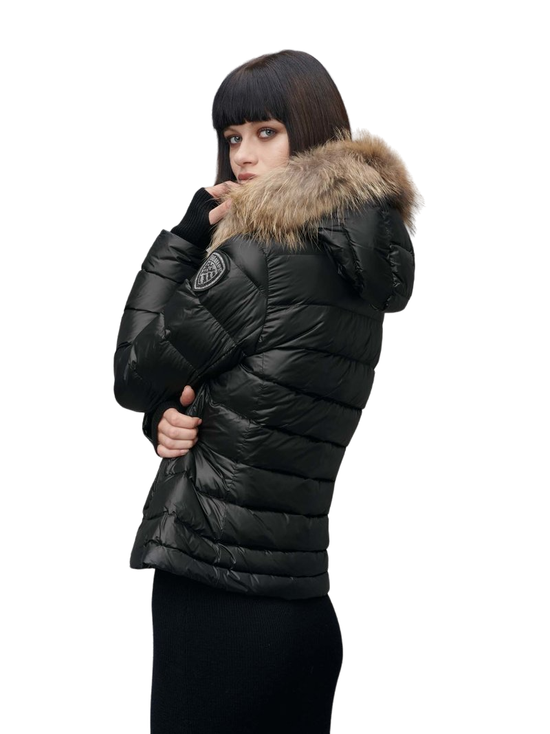 Arcadia Striped Down Jacket