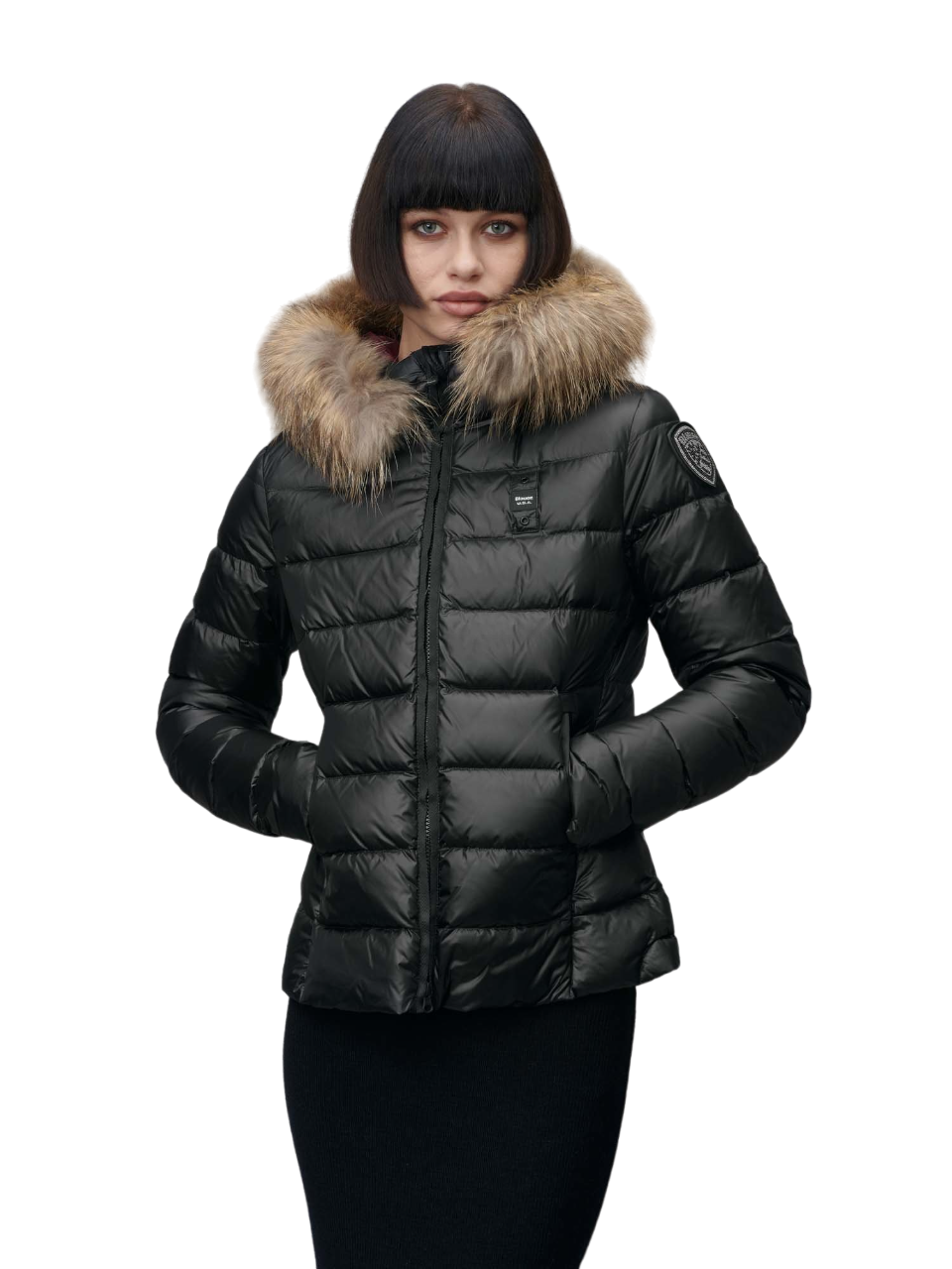 Arcadia Striped Down Jacket