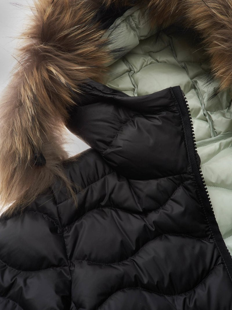 Aldie Fur Trim Down Jacket