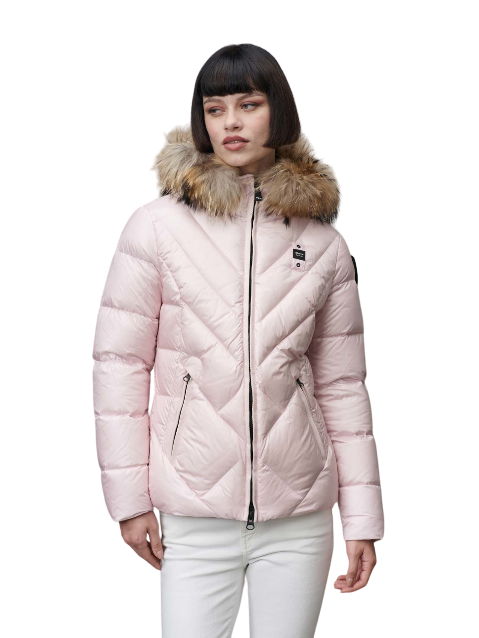 Alicia Geometric Lines Down Jacket