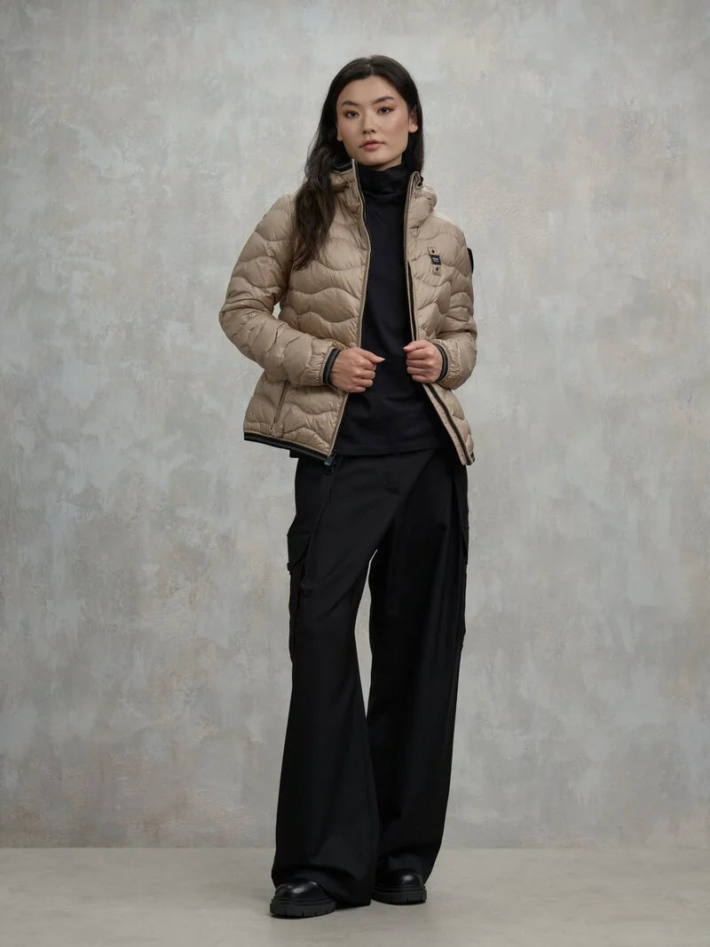 Piumino ad onde Camelia