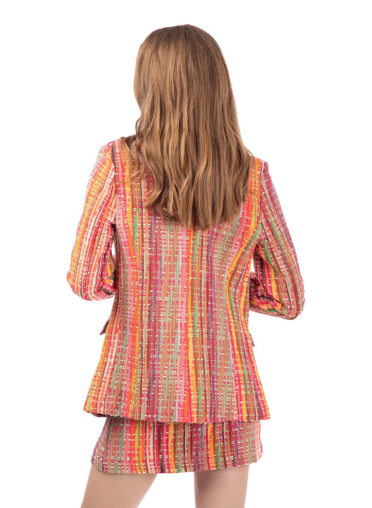 Giacca in tweed multicolor