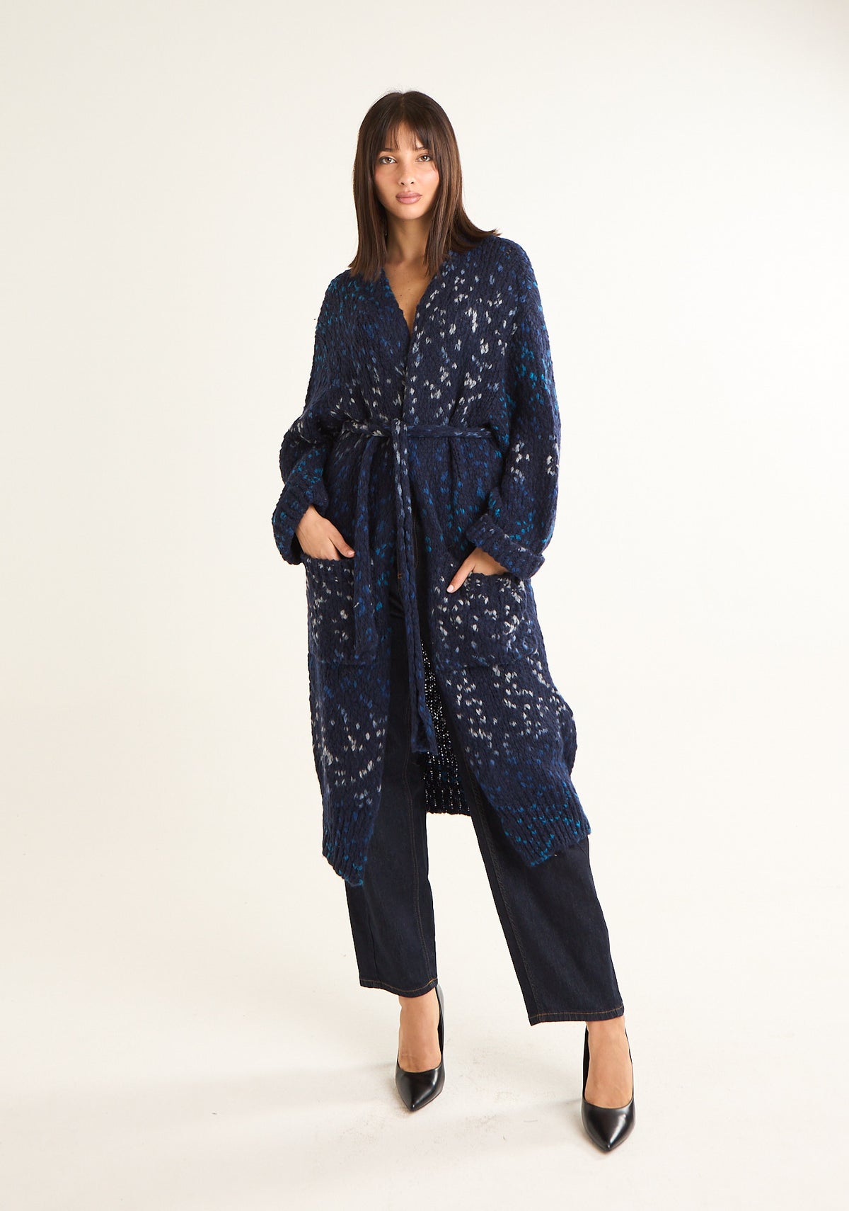 Cappotto in maglia spess