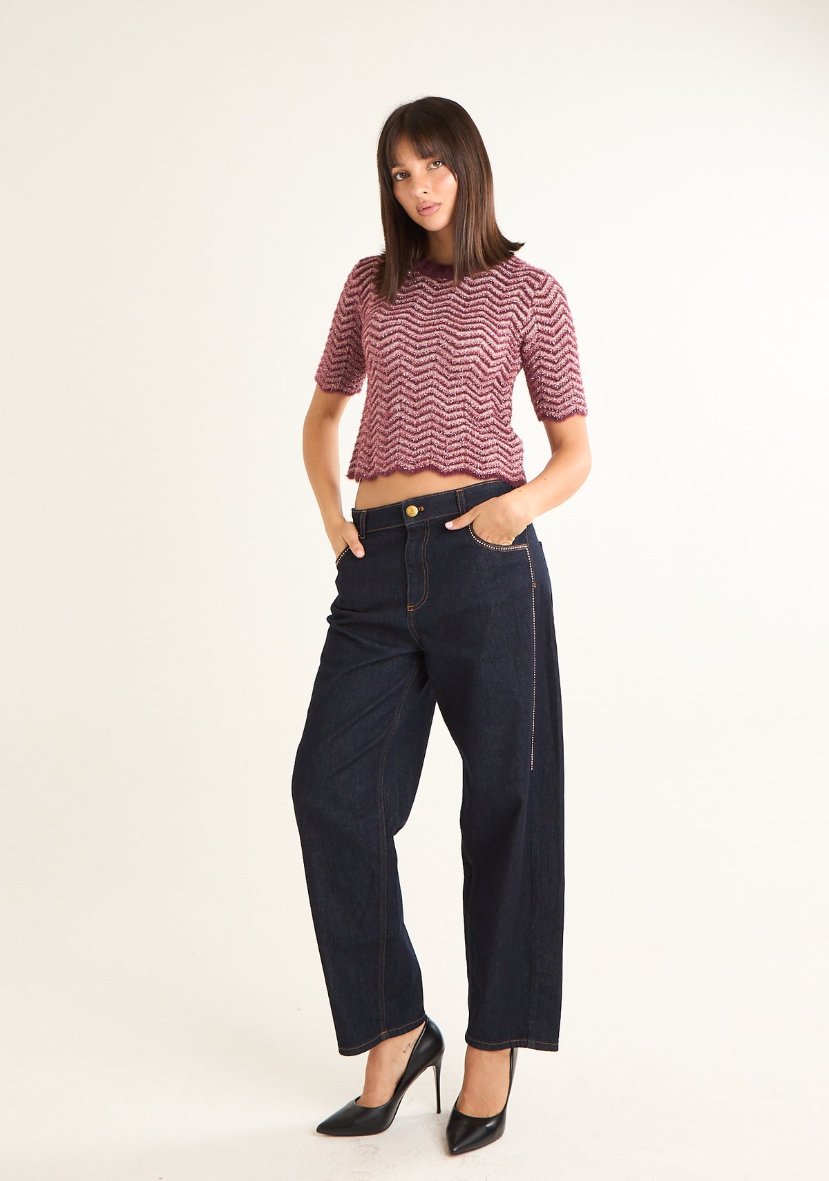 Jeans a gambe ampie