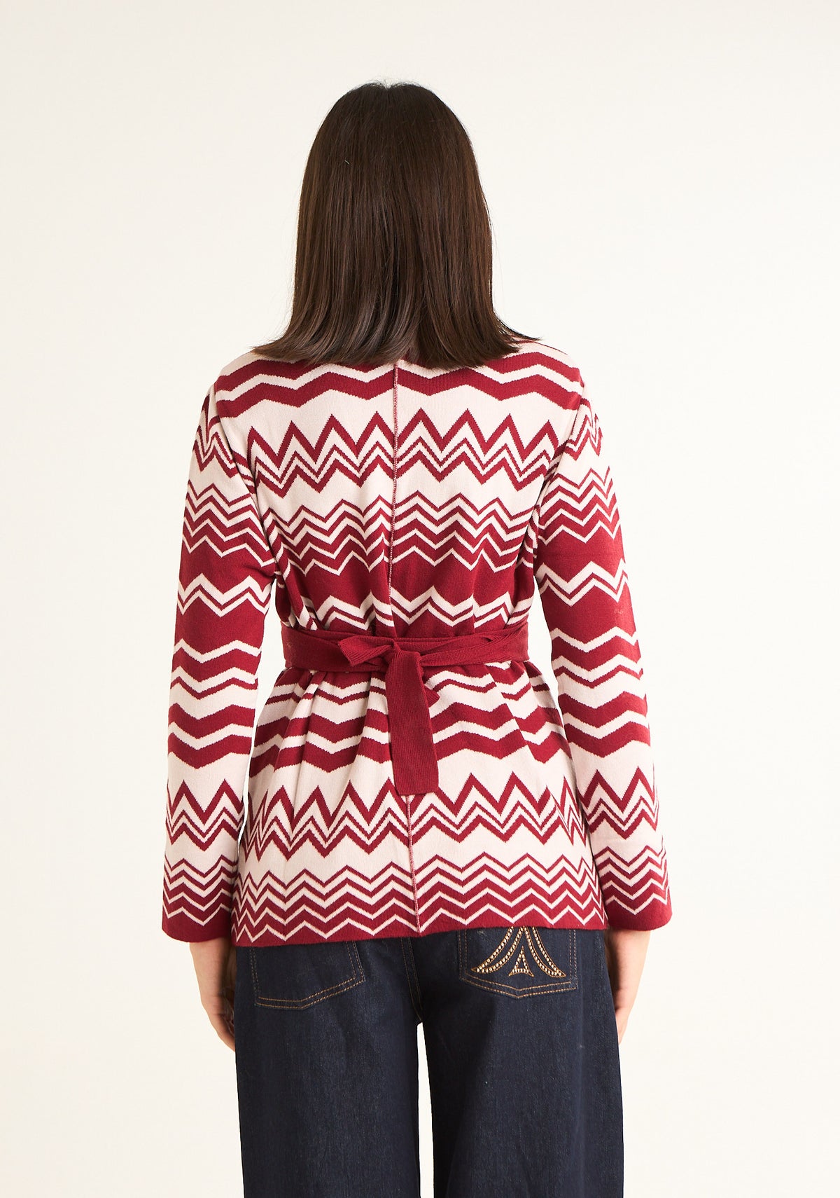 Giacca in maglia jacquard