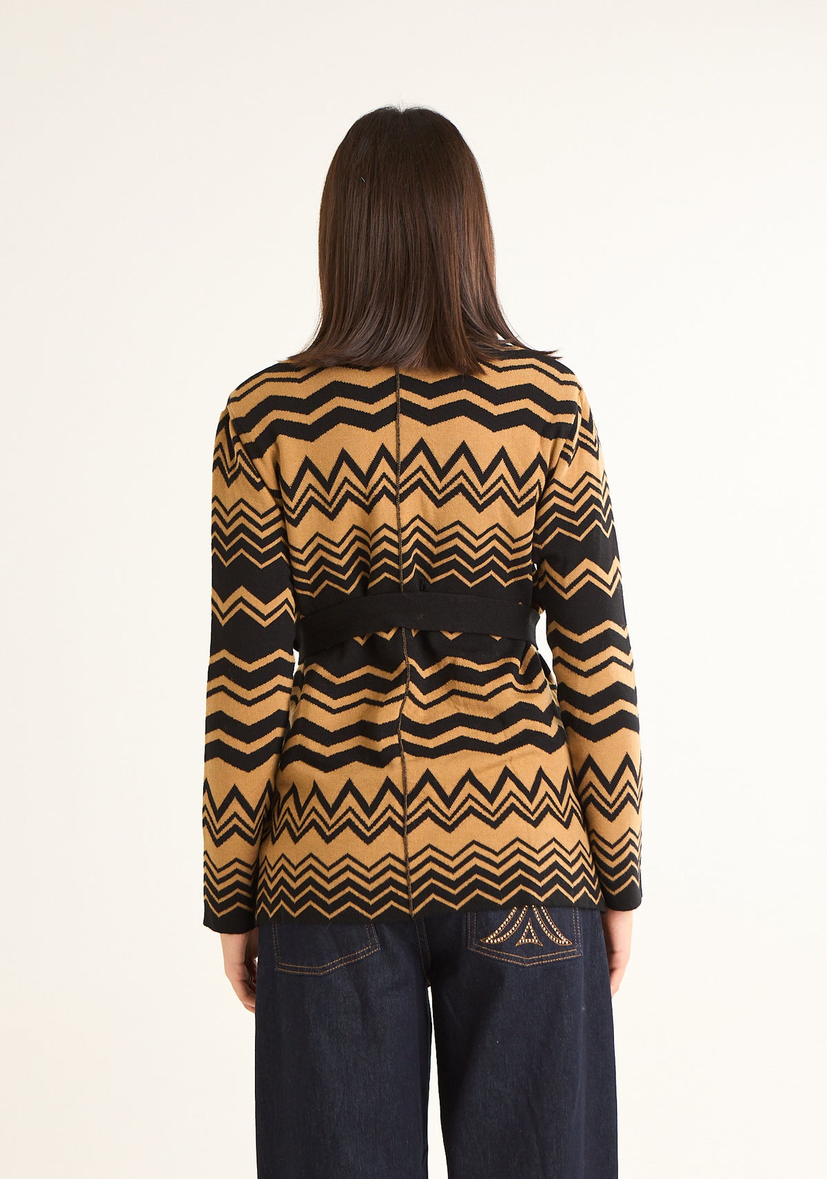 Giacca in maglia jacquard