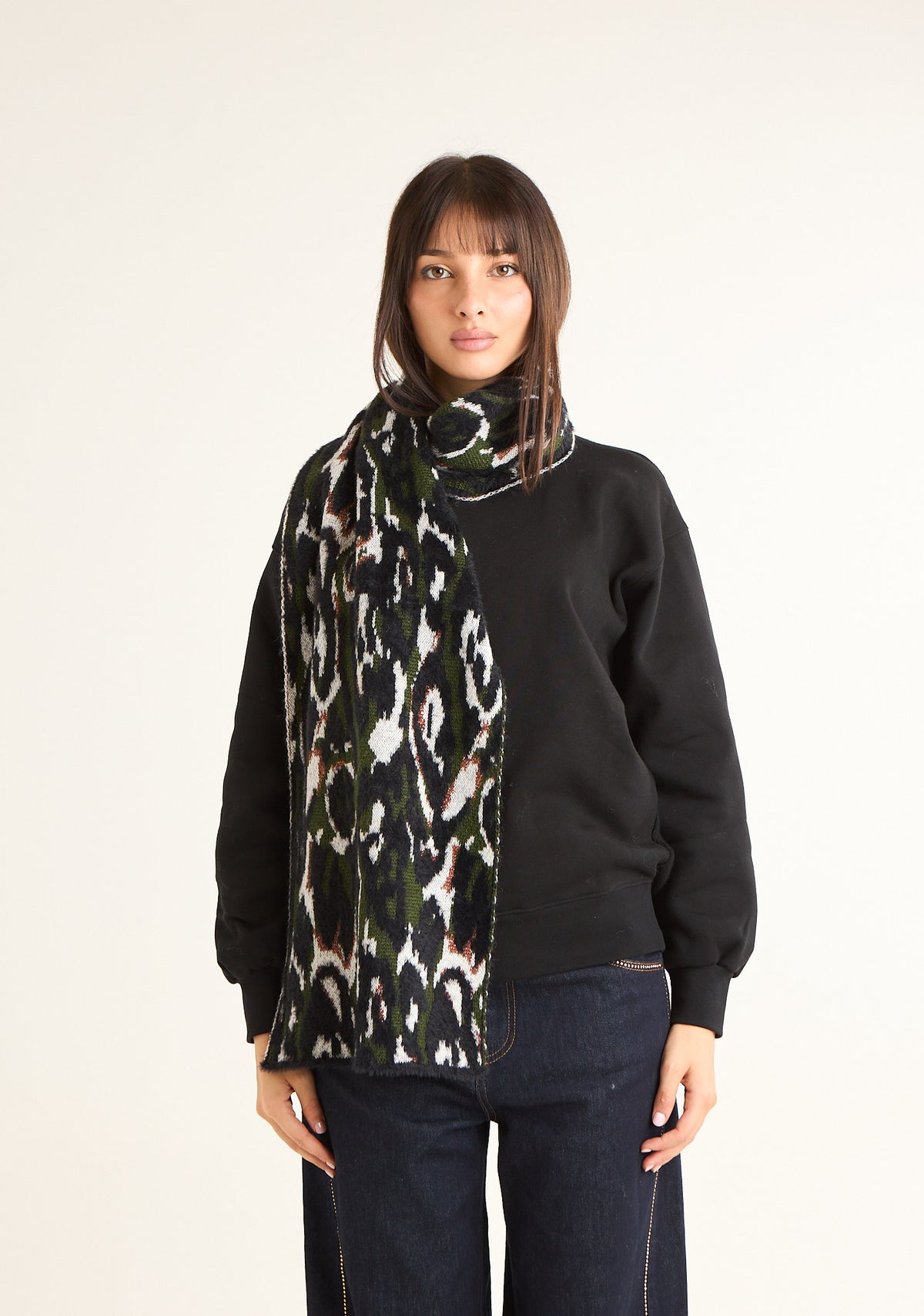 Sciarpa jacquard maculato
