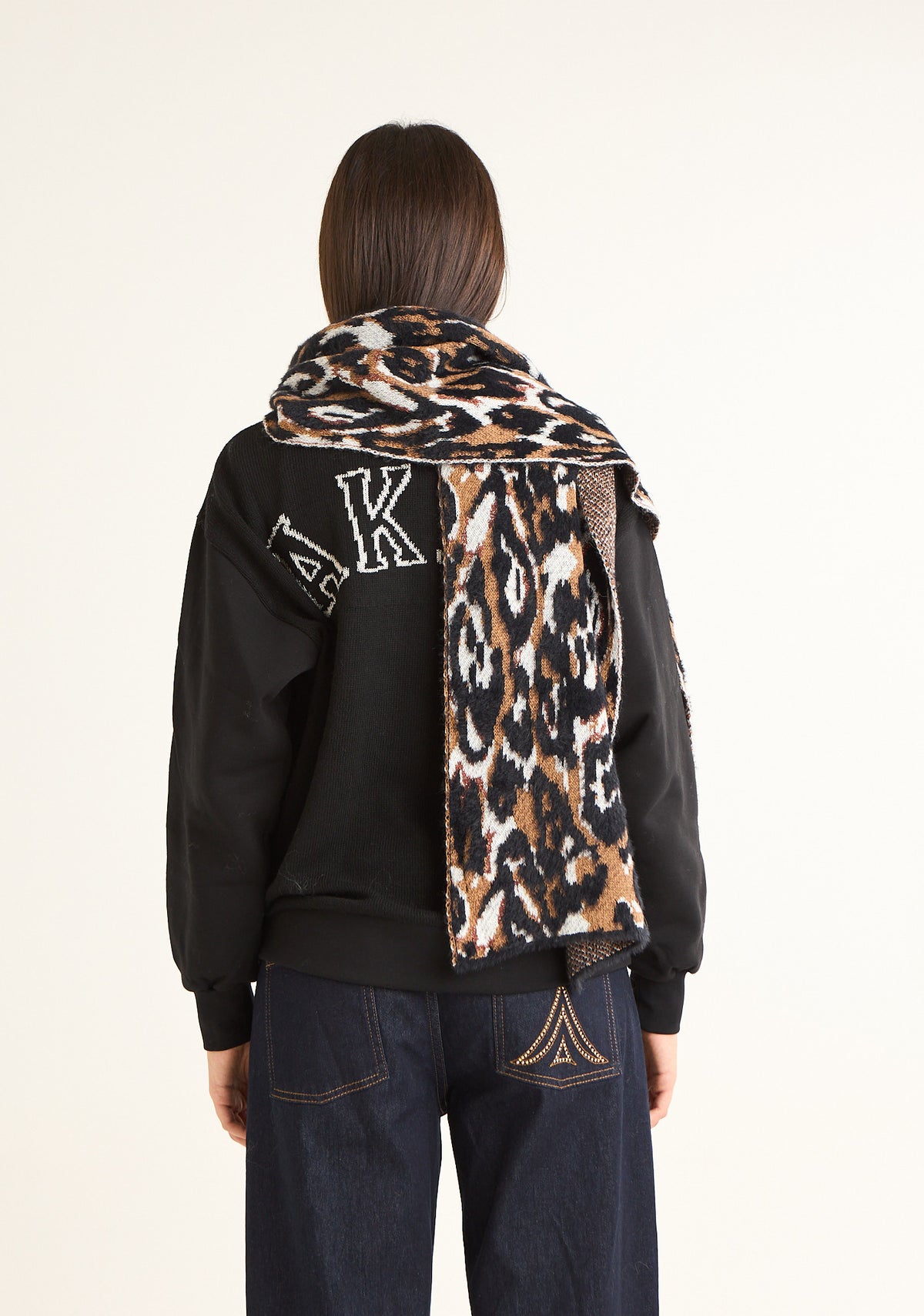 Sciarpa jacquard maculato
