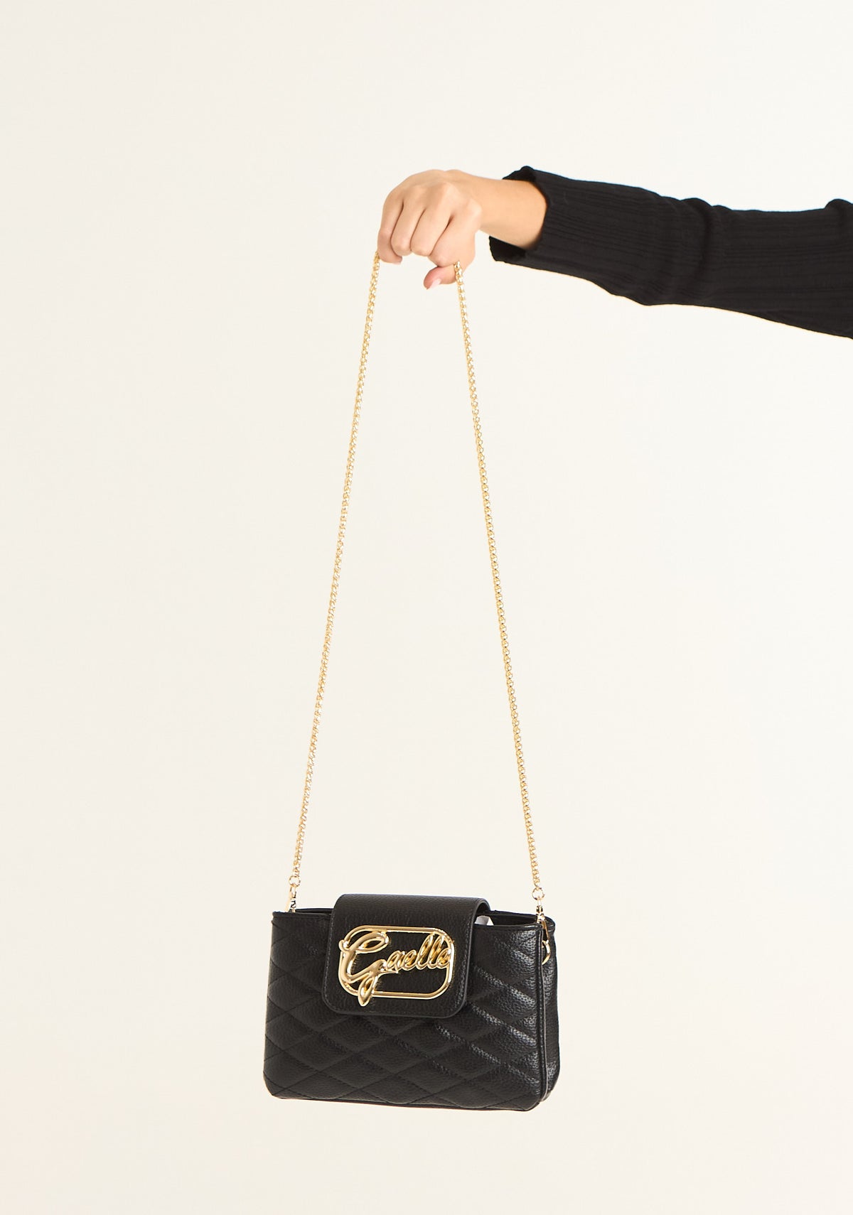 Pochette mini con logo corsivo