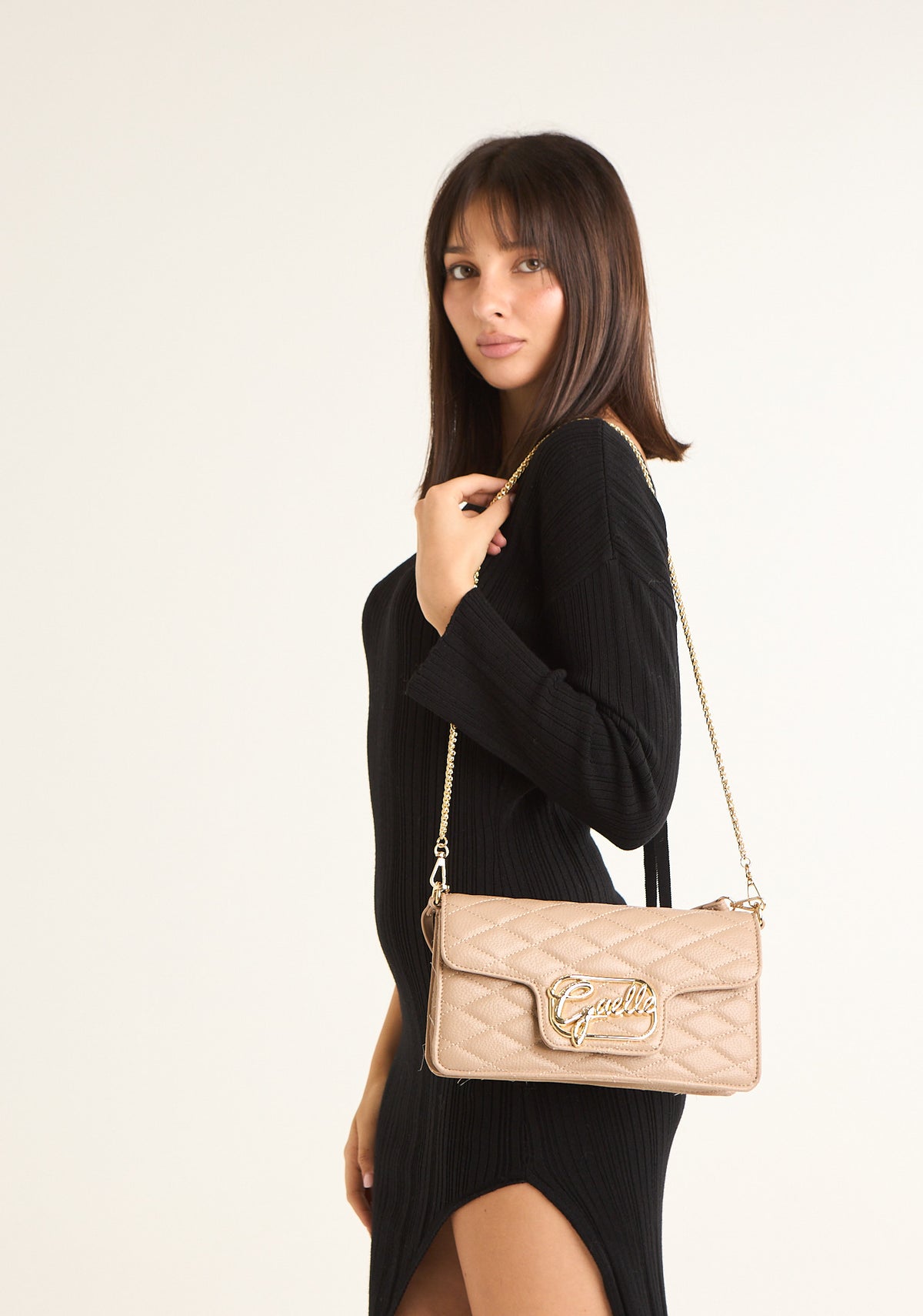 Borsa regular con logo corsivo