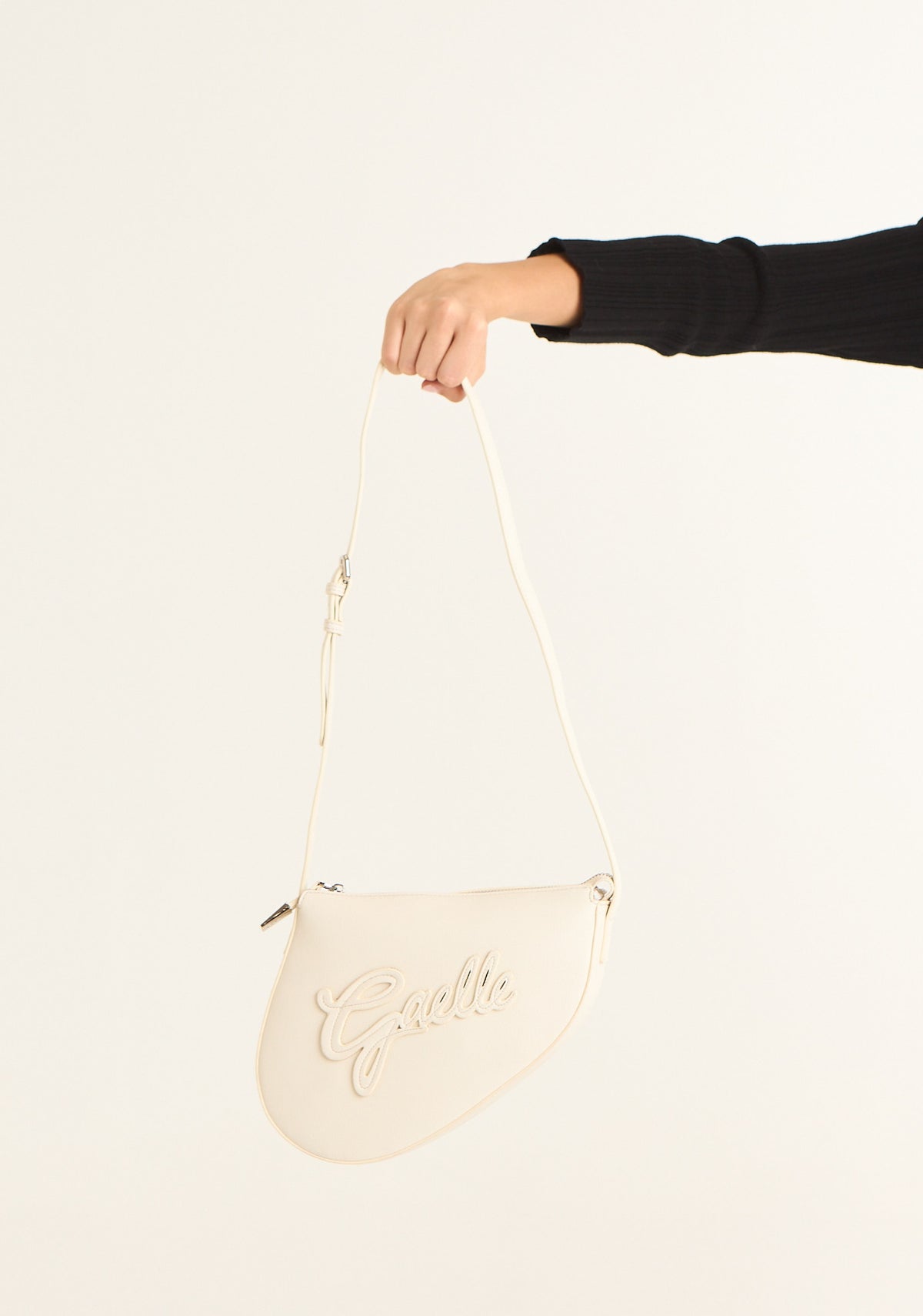 Borsa a sella con maxi patch logato