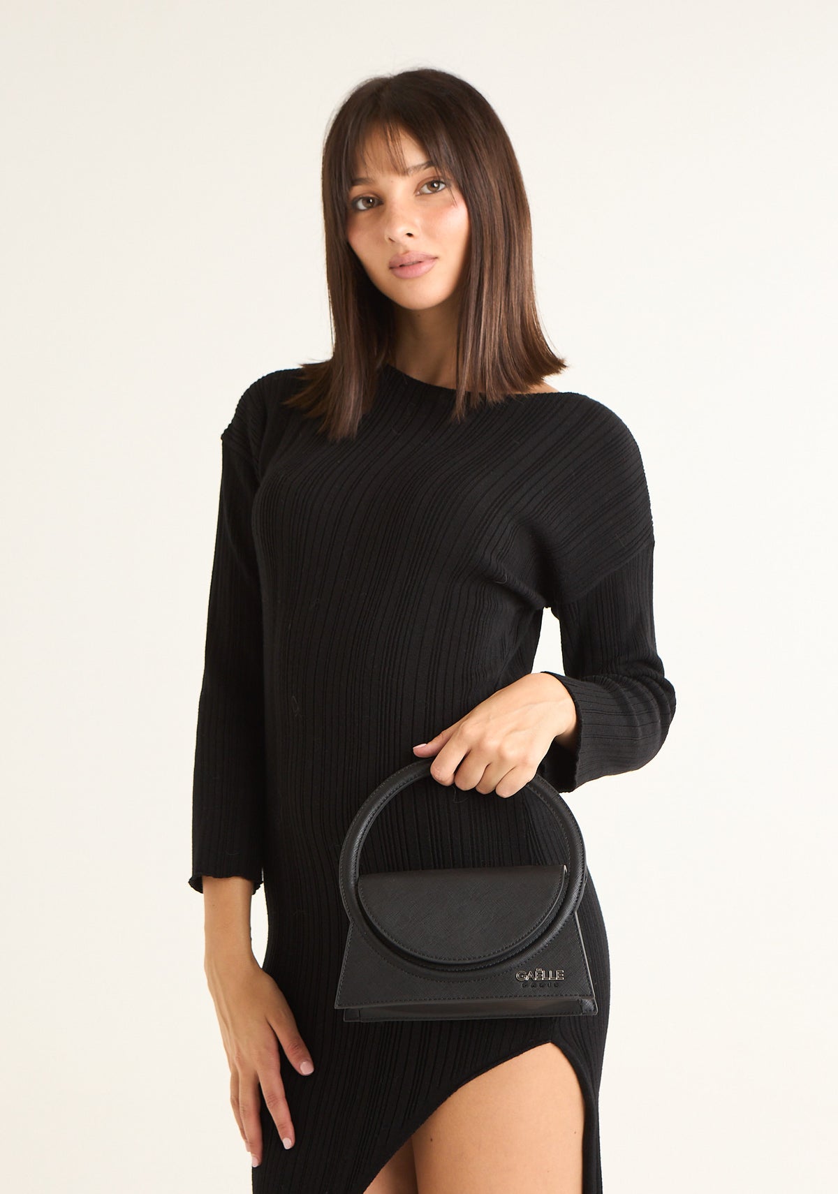 Borsa mini a mano in saffiano