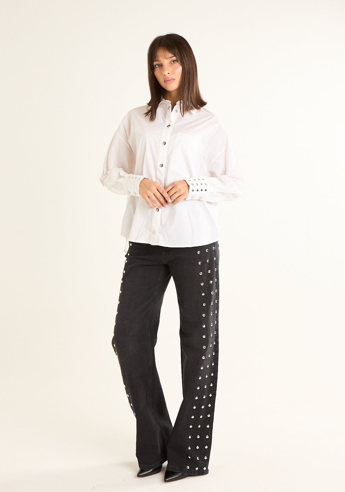 Jeans borchiato
