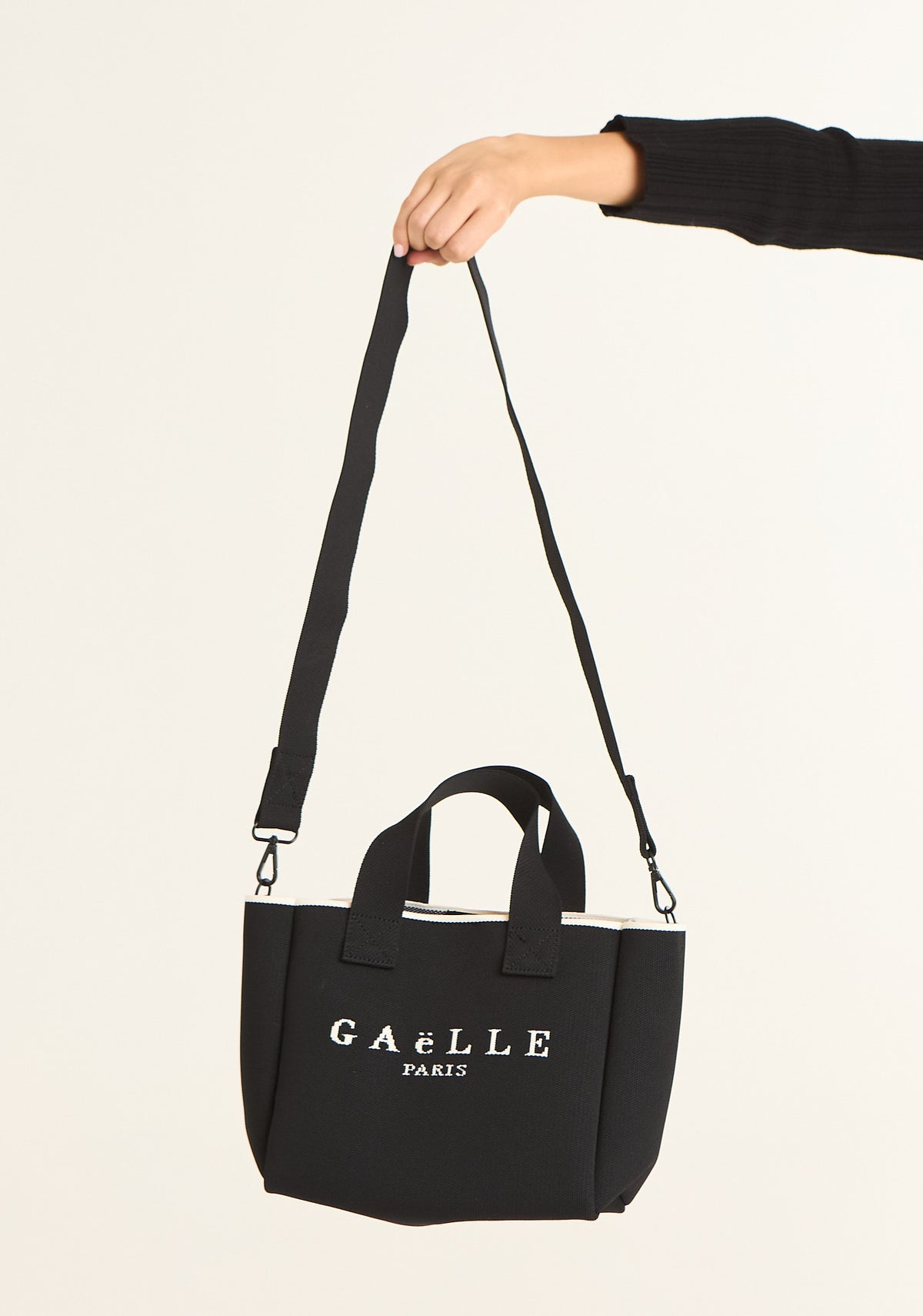 Borsa maxi logo jacquard