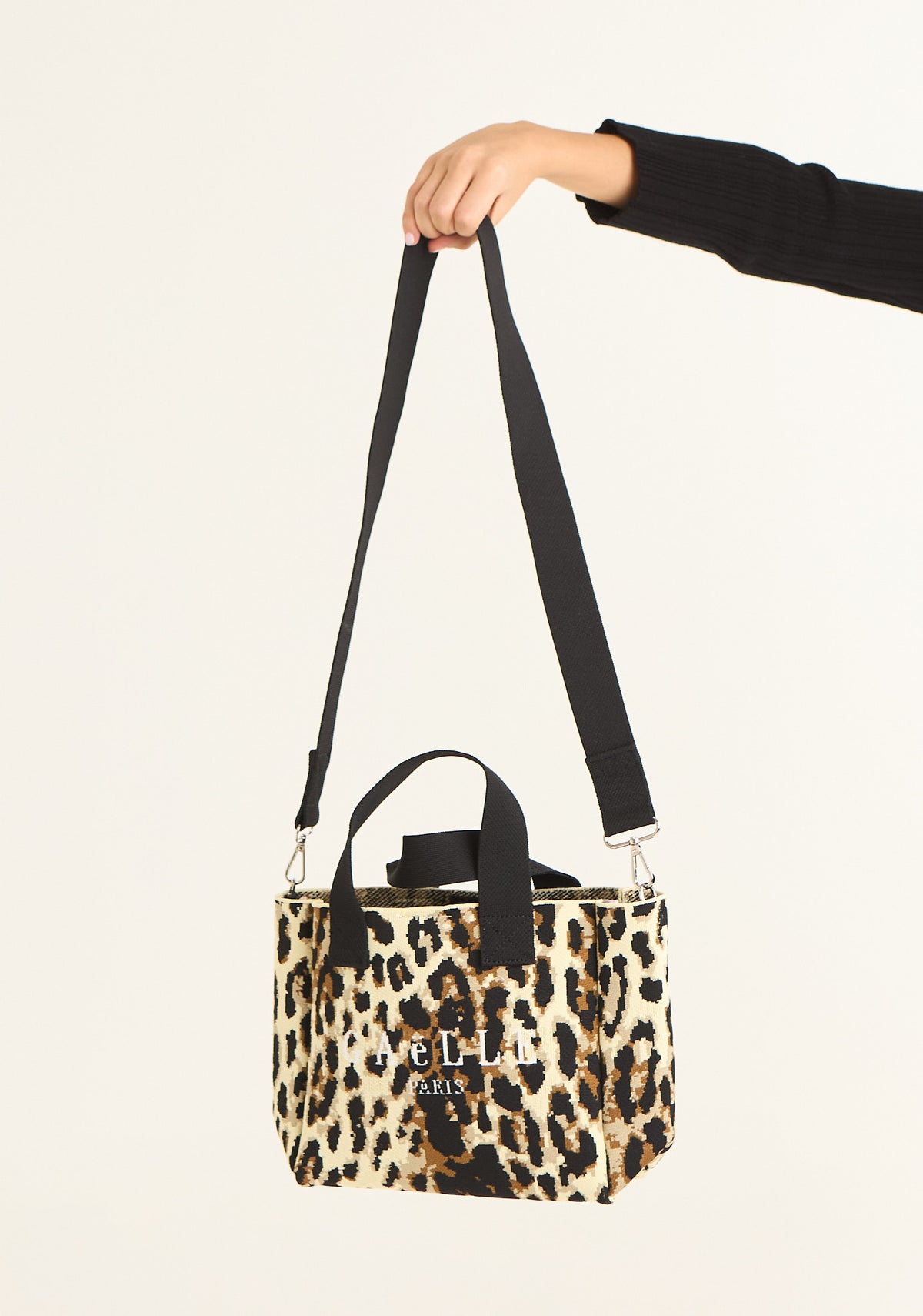 Borsa maxi logo jacquard