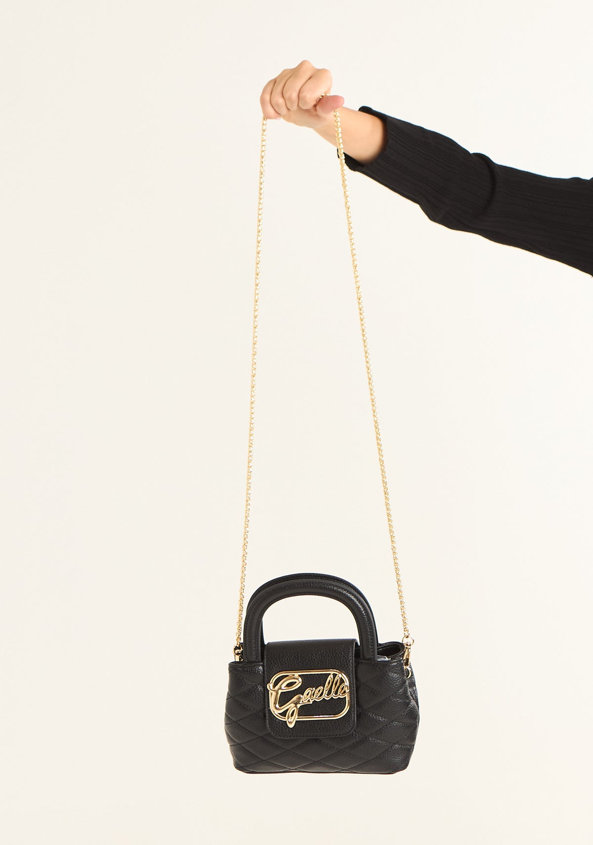 Borsa mini con logo corsivo