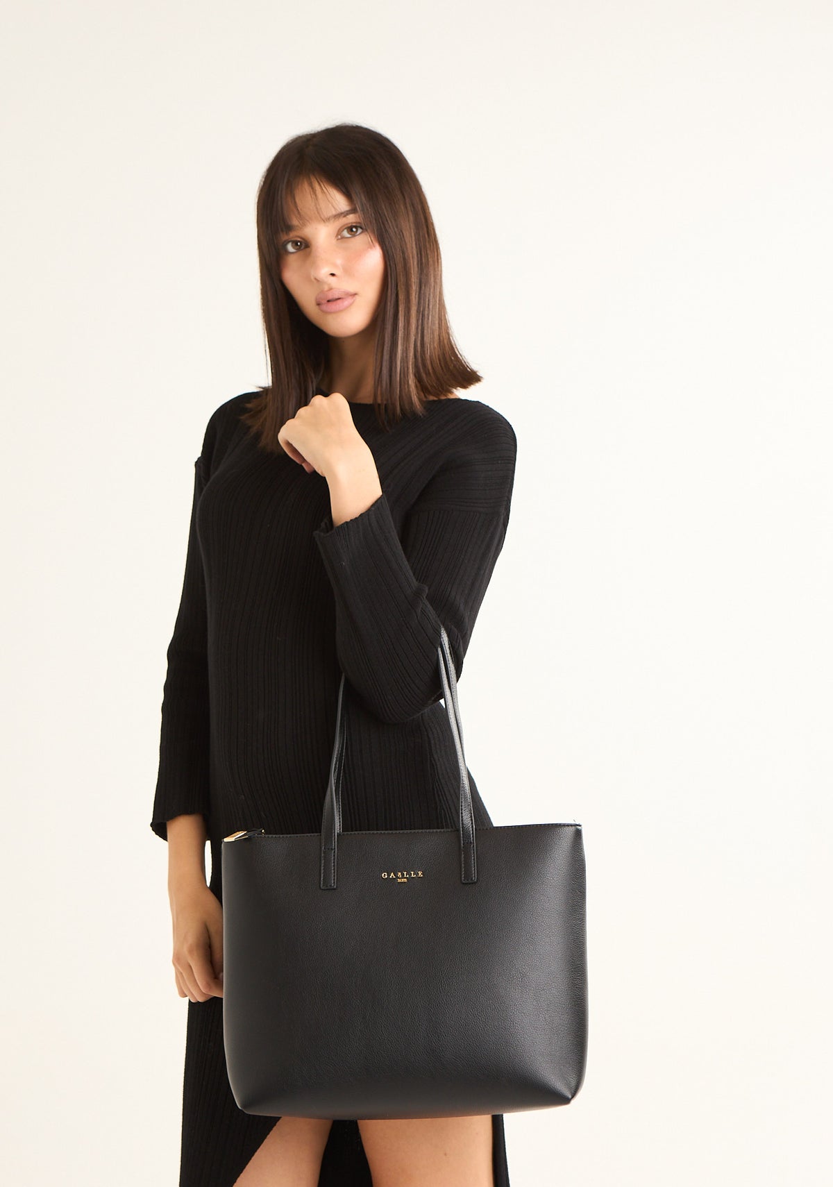 Borsa maxi shopper in bottolato