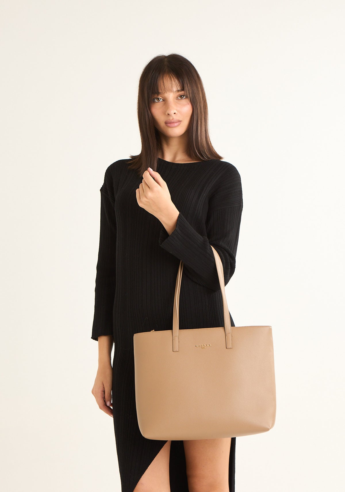 Borsa maxi shopper in bottolato