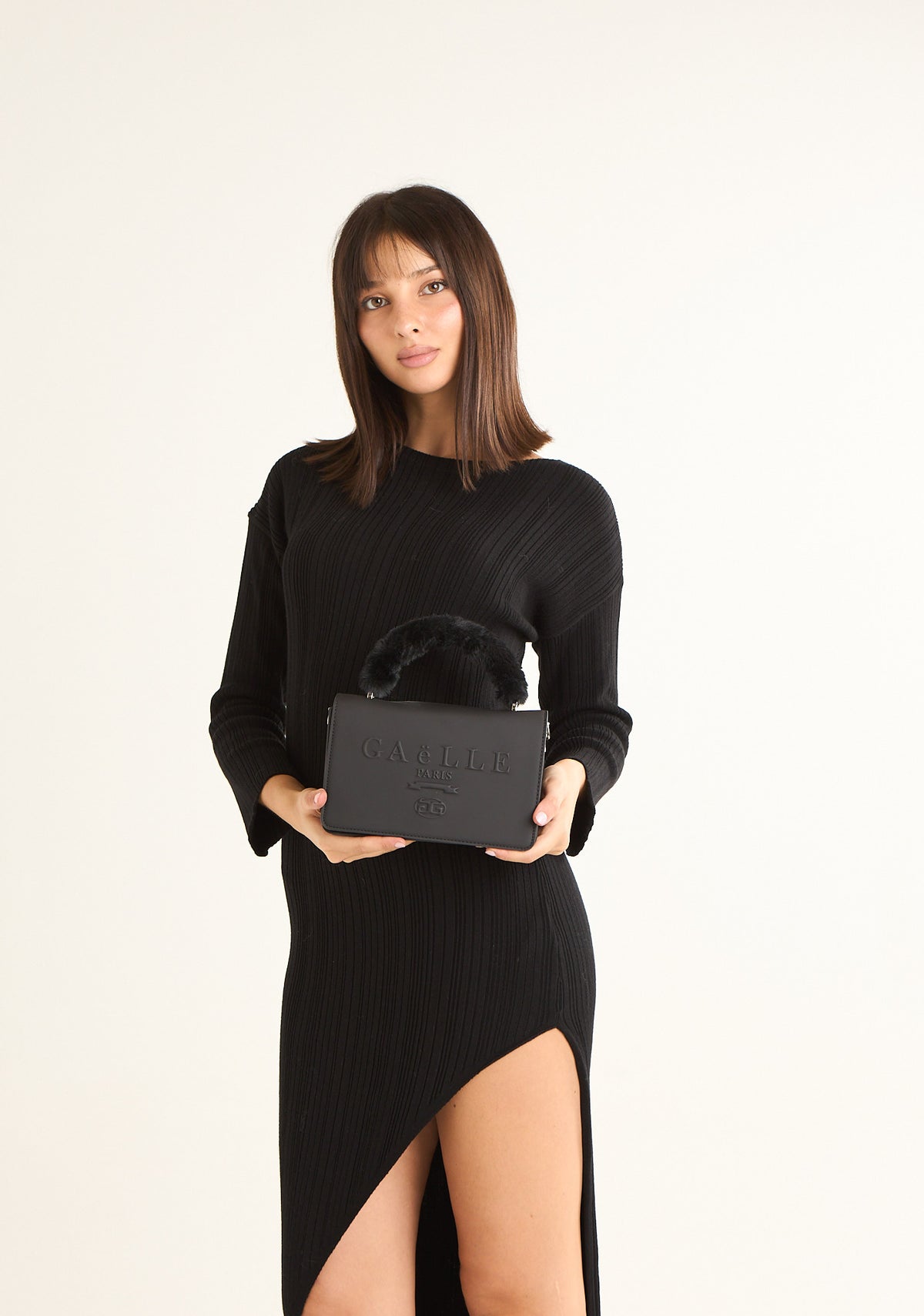 Borsa mini con manico in ecofur