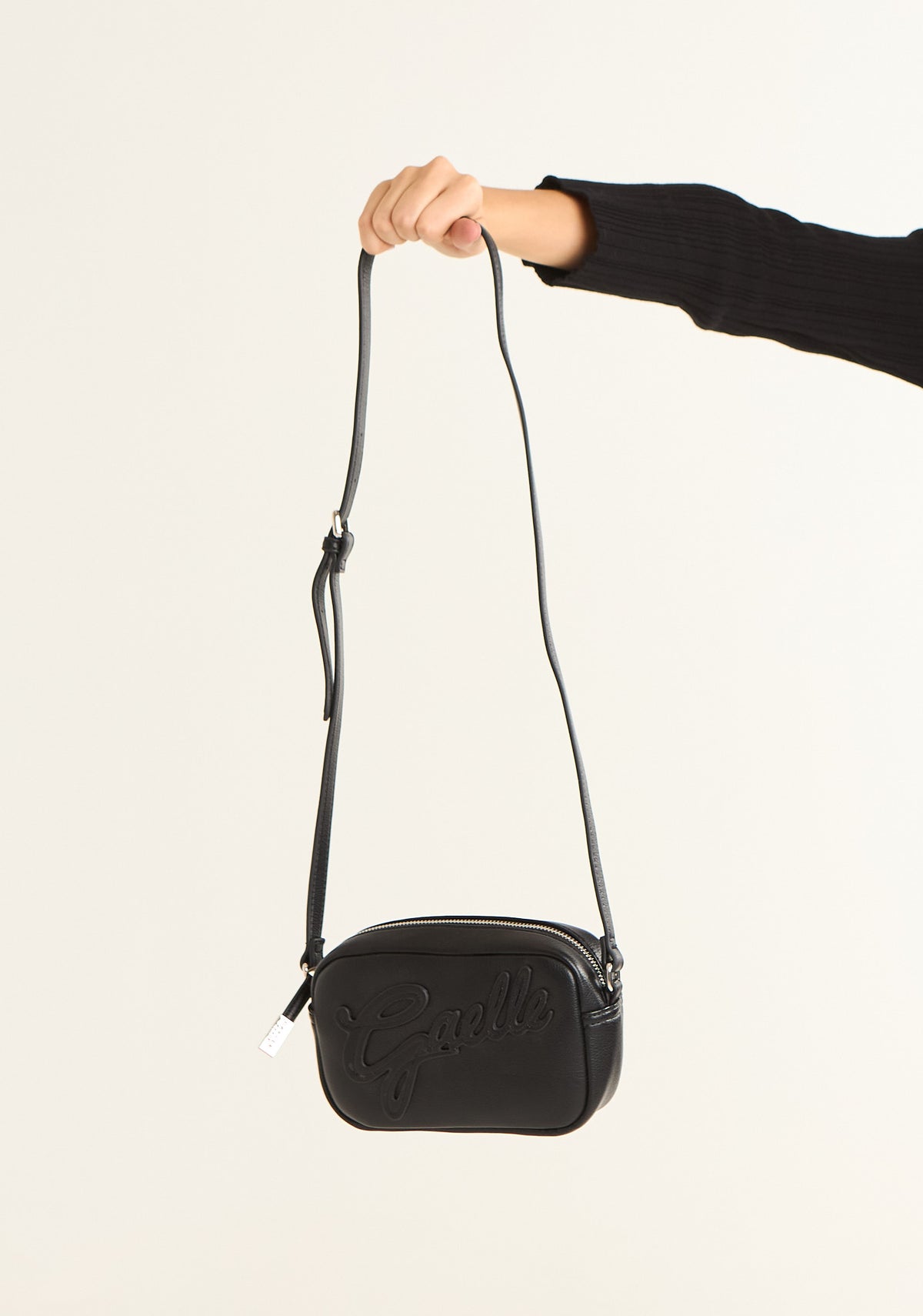 Borsa mini camera bag con patch college