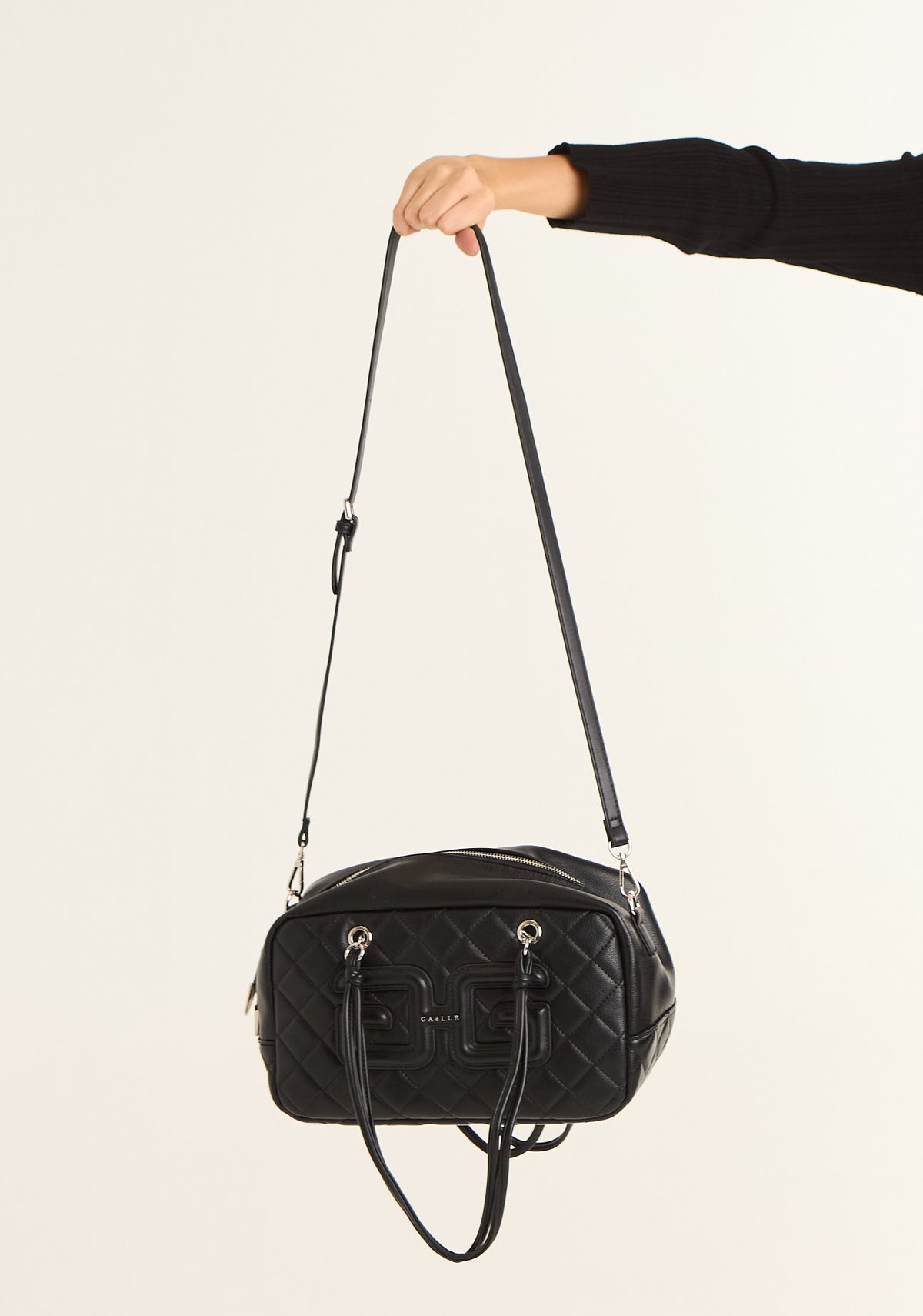 Borsa regular matelasse' con logo